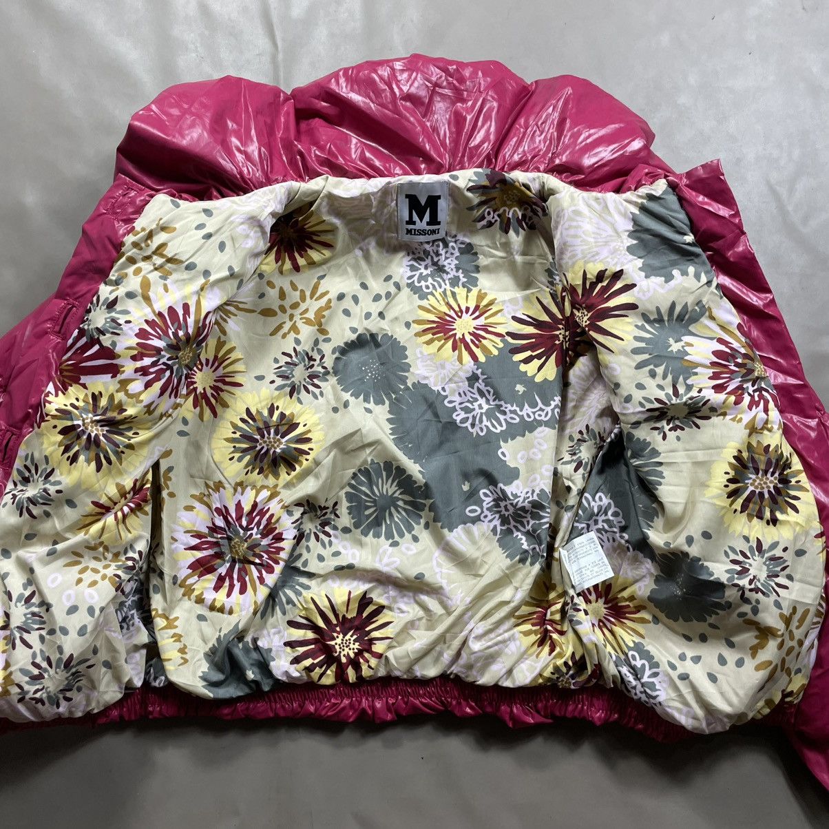 Missoni MISSONI PINK FLORAL PUFFER JACKET Size S / US 4 / IT 40 - 10 Thumbnail