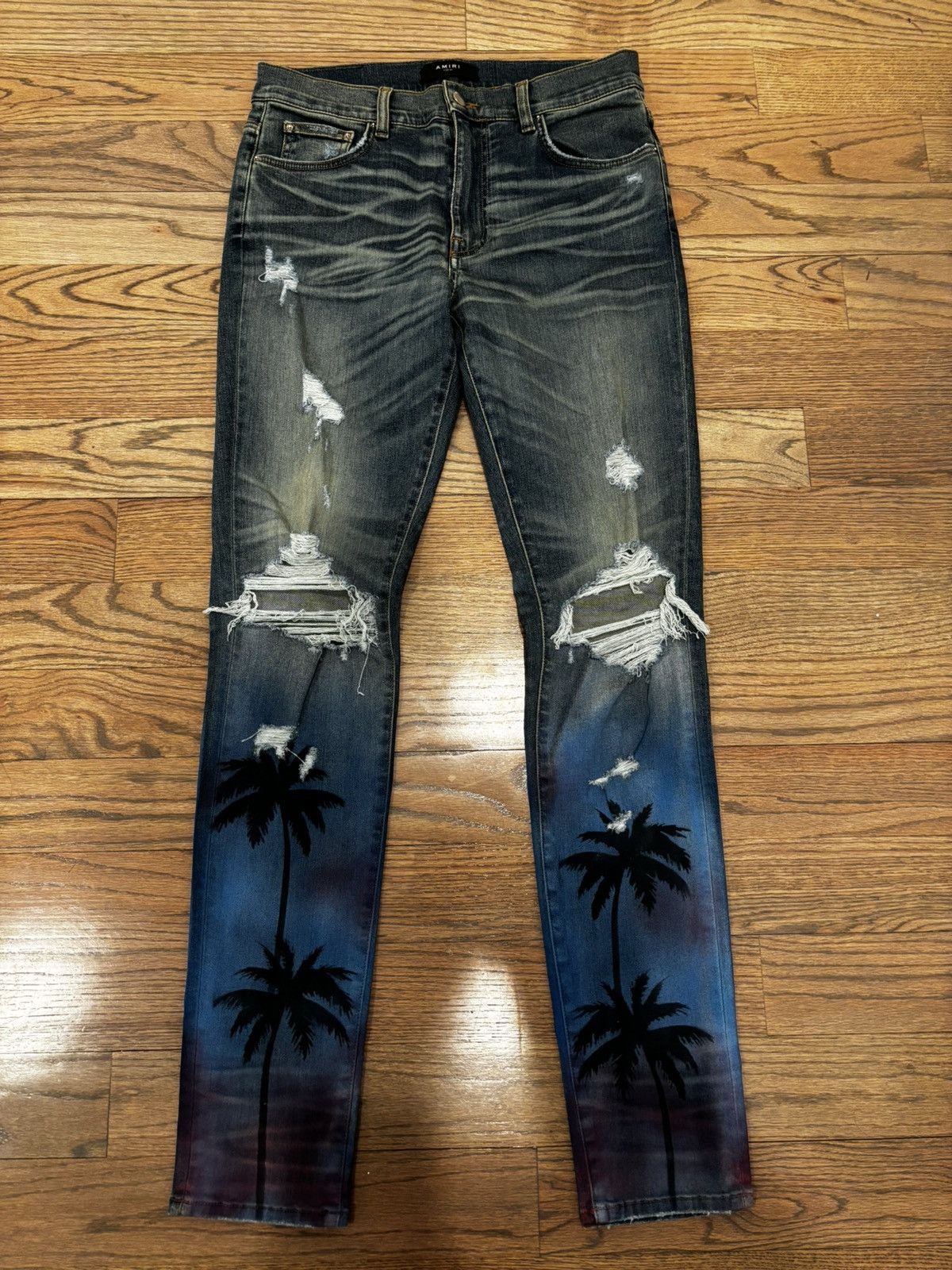 Amiri Thrasher Palm Tree Jeans