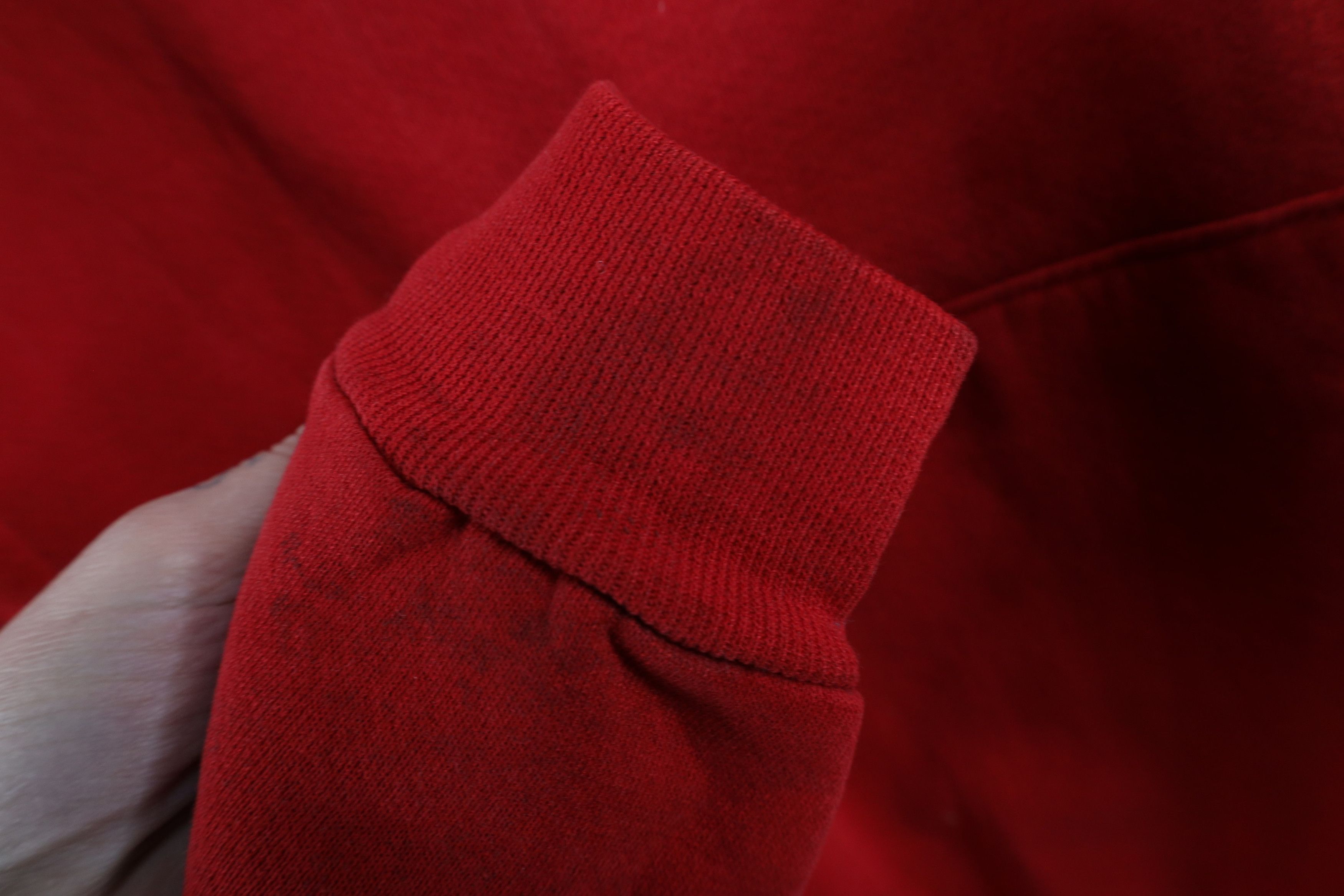 Vintage Vintage 90s Ohio State University Football Hoodie Red Size L / US 10 / IT 46 - 12 Thumbnail