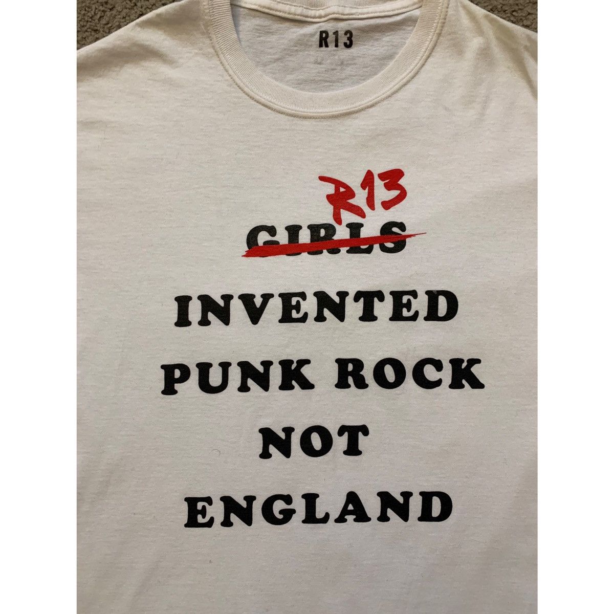 R13 R13 PUNK ROCK LIMITED EDITION RUNWAY TEE Size US M / EU 48-50 / 2 - 6 Thumbnail