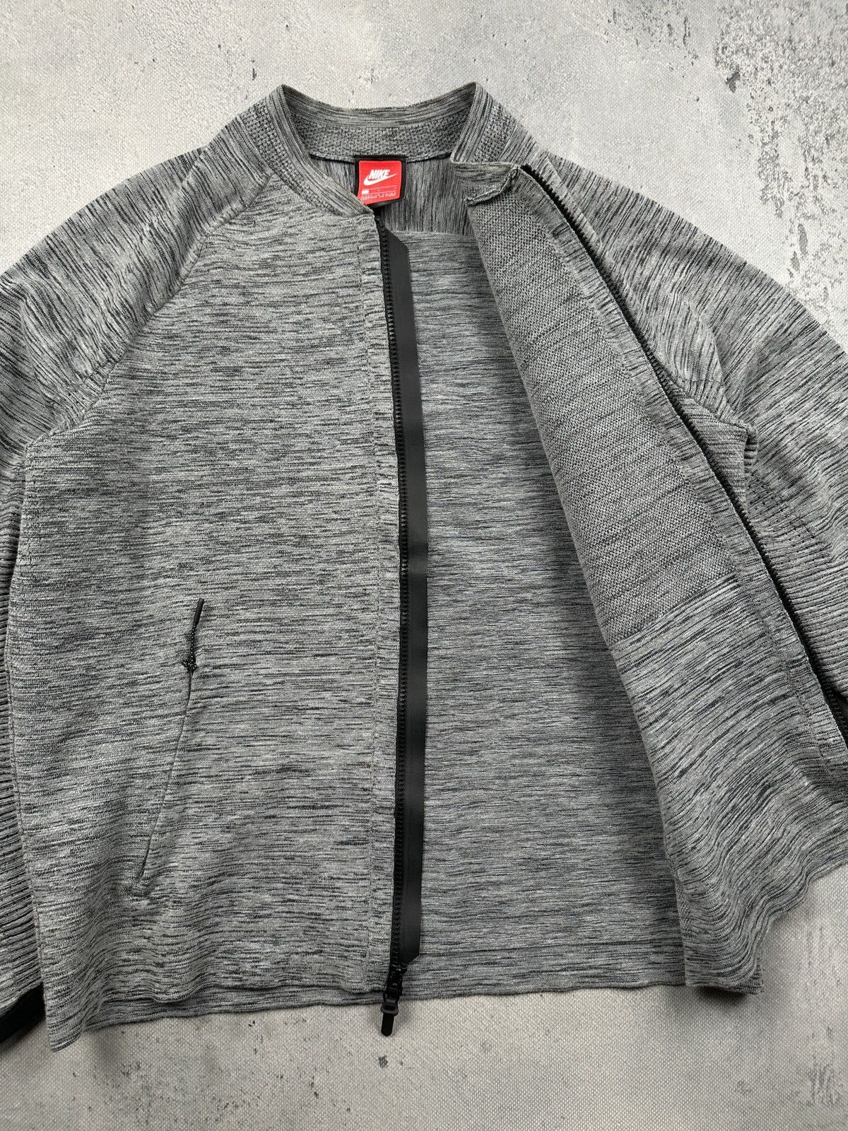 Nike Nike Tech Knit Bomber Jacket Grey Heather Y2K Archive Size L Size US L / EU 52-54 / 3 - 8 Thumbnail