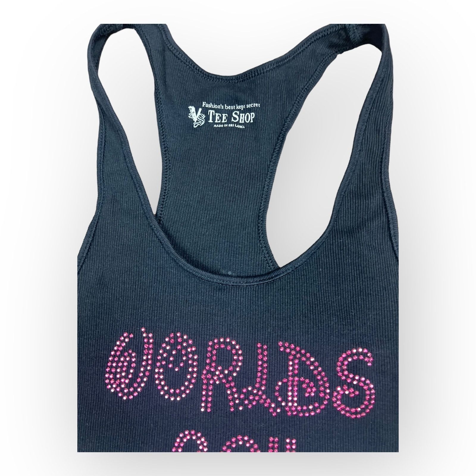 Vintage 2011 Cheer Athletics Panthers Bedazzled Worlds Tank Top Size L / US 10 / IT 46 - 9 Thumbnail