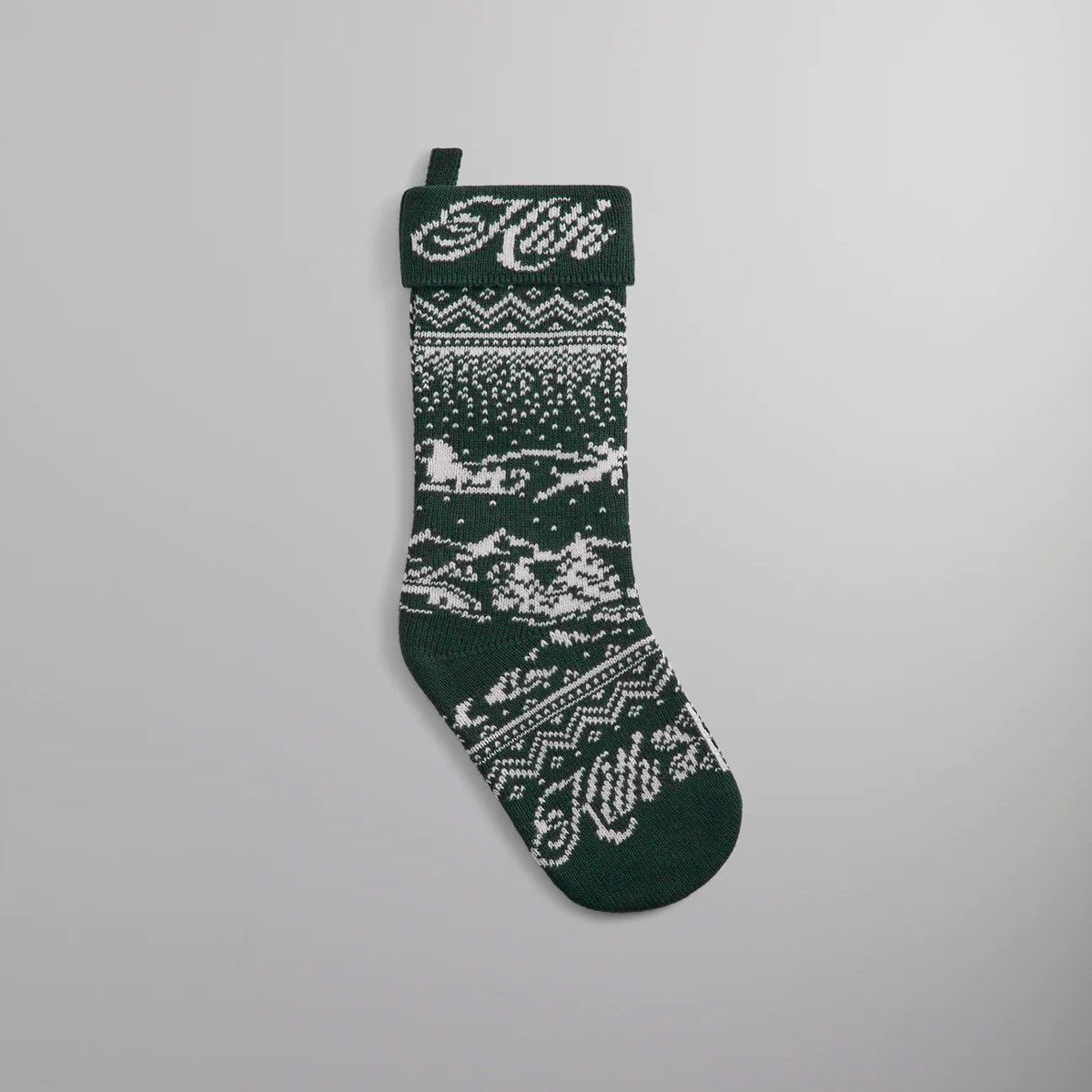 image of Kithmas Stocking Green Christmas Knit, Men's