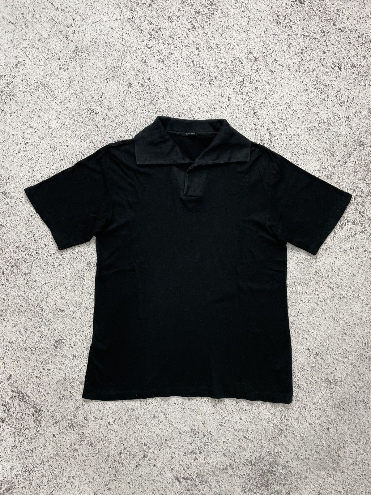 Yohji Yamamoto YOHJI YAMAMOTO POUR HOMME White Polo Shirt 90's