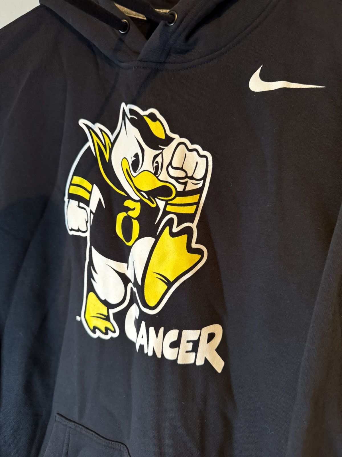 Nike Oregon Ducks Stomp Cancer Nike Pullover Hoodie Men's M Black Size US M / EU 48-50 / 2 - 2 Thumbnail
