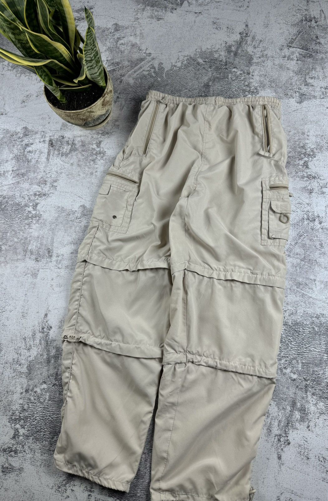 Japanese Brand Baggy Ling Lang 3 in 1 Rap Nylon Sweatpants Track Trousers Size US 34 / EU 50 - 3 Thumbnail