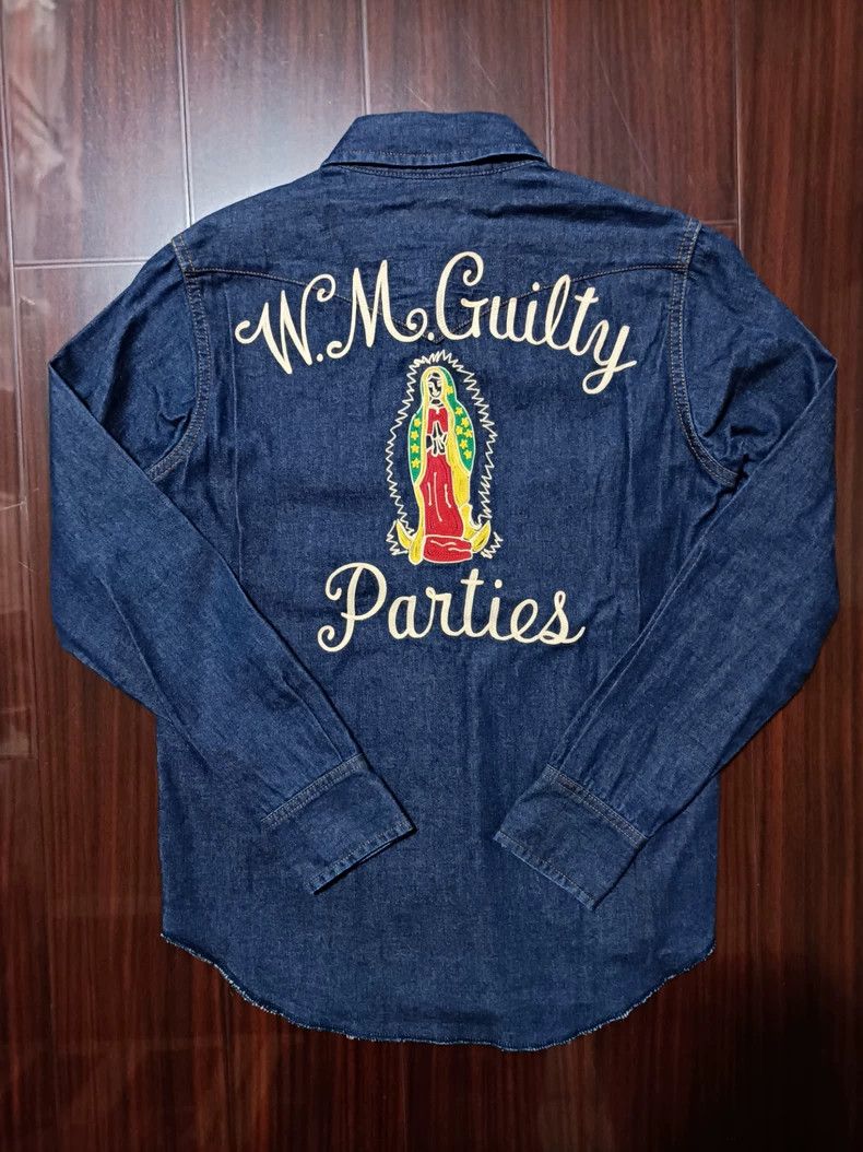 Wacko Maria Wacko maria Embroidered Virgin Mary Denim Shirt Jacket SUP Size US S / EU 44-46 / 1 - 5 Thumbnail