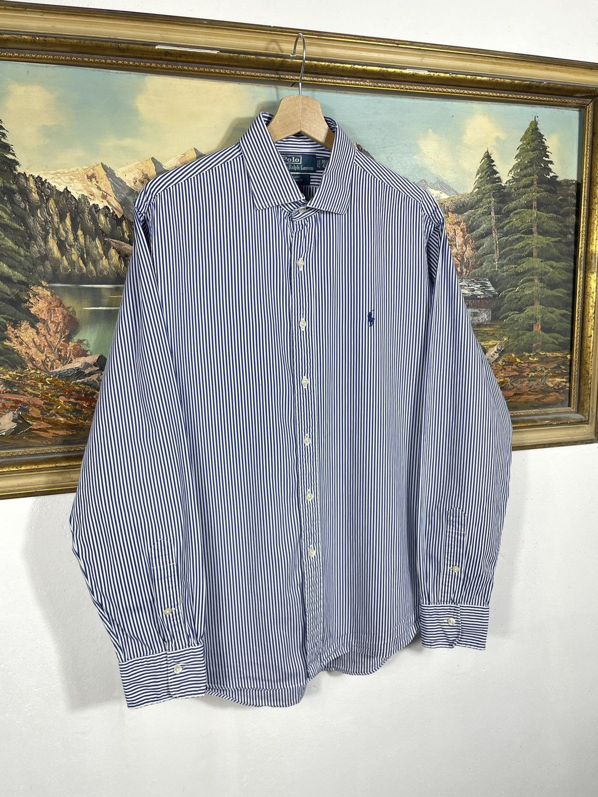 Polo Ralph Lauren Polo Ralph Lauren Blue Checkered Shirt Old Money Luxury Size US XL / EU 56 / 4 - 2 Thumbnail