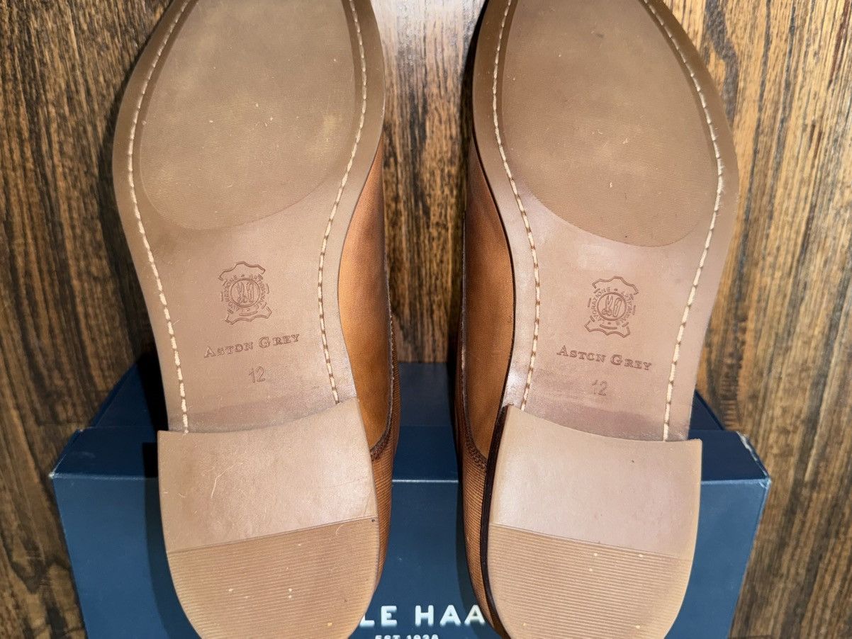 Aston Grey Aston Grey Collection Cognac Leather Monk Oxford Shoe 12 Size US 12 / EU 45 - 5 Thumbnail