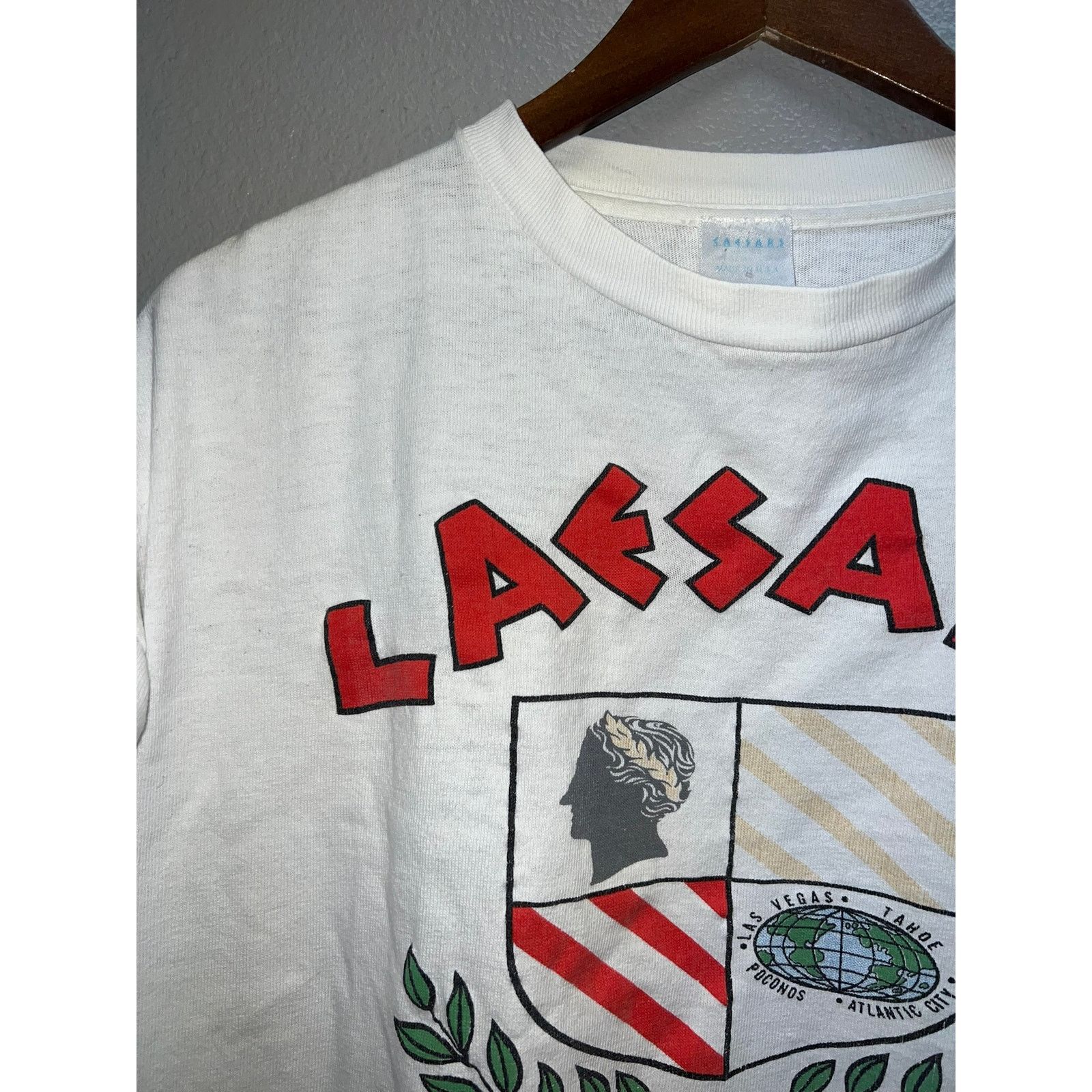 Vintage Womens Vintage Caesars Shirt Las Vegas Crop Top Stained L Size L / US 10 / IT 46 - 2 Thumbnail