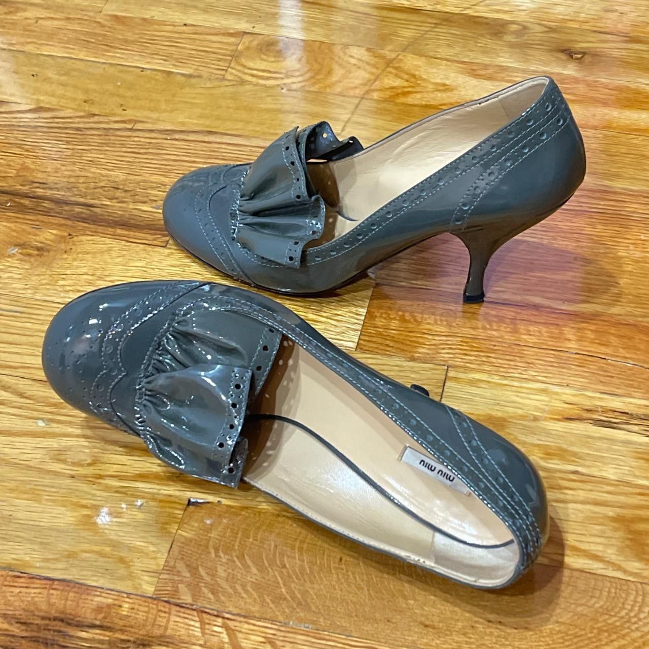 Miu Miu vintage miu miu ballet brogue kitten heels Size US 8 / IT 38 - 3 Thumbnail