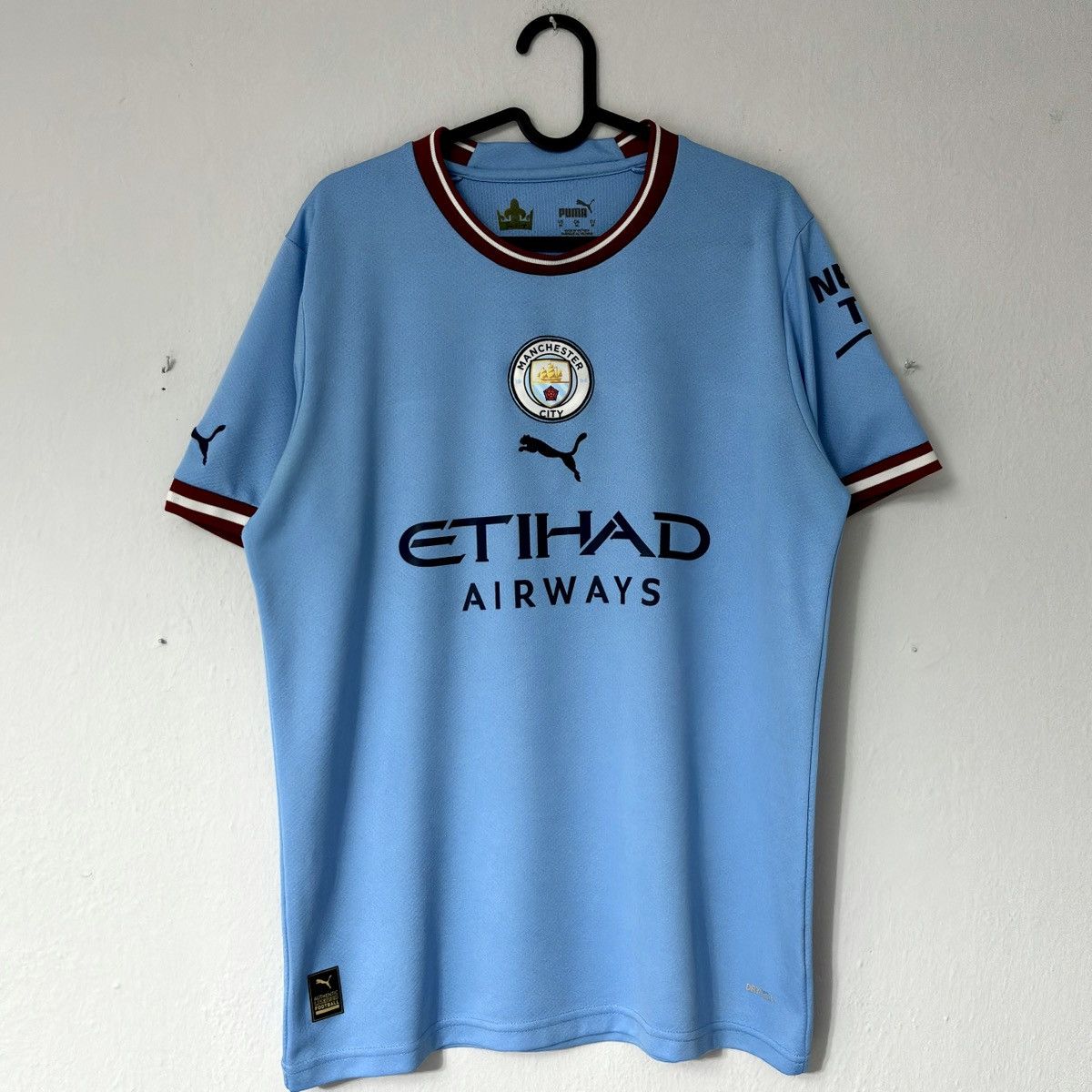 Puma 2022 2023 Manchester City Puma Home Kit Soccer Jersey Shirt Size US M / EU 48-50 / 2 - 2 Thumbnail