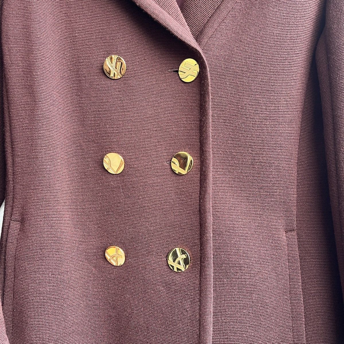 Yves Saint Laurent RARE VINTAGE YVES SAINT LAURENT WOOL DOUBLE BREASTED COAT Size US M / EU 48-50 / 2 - 9 Thumbnail