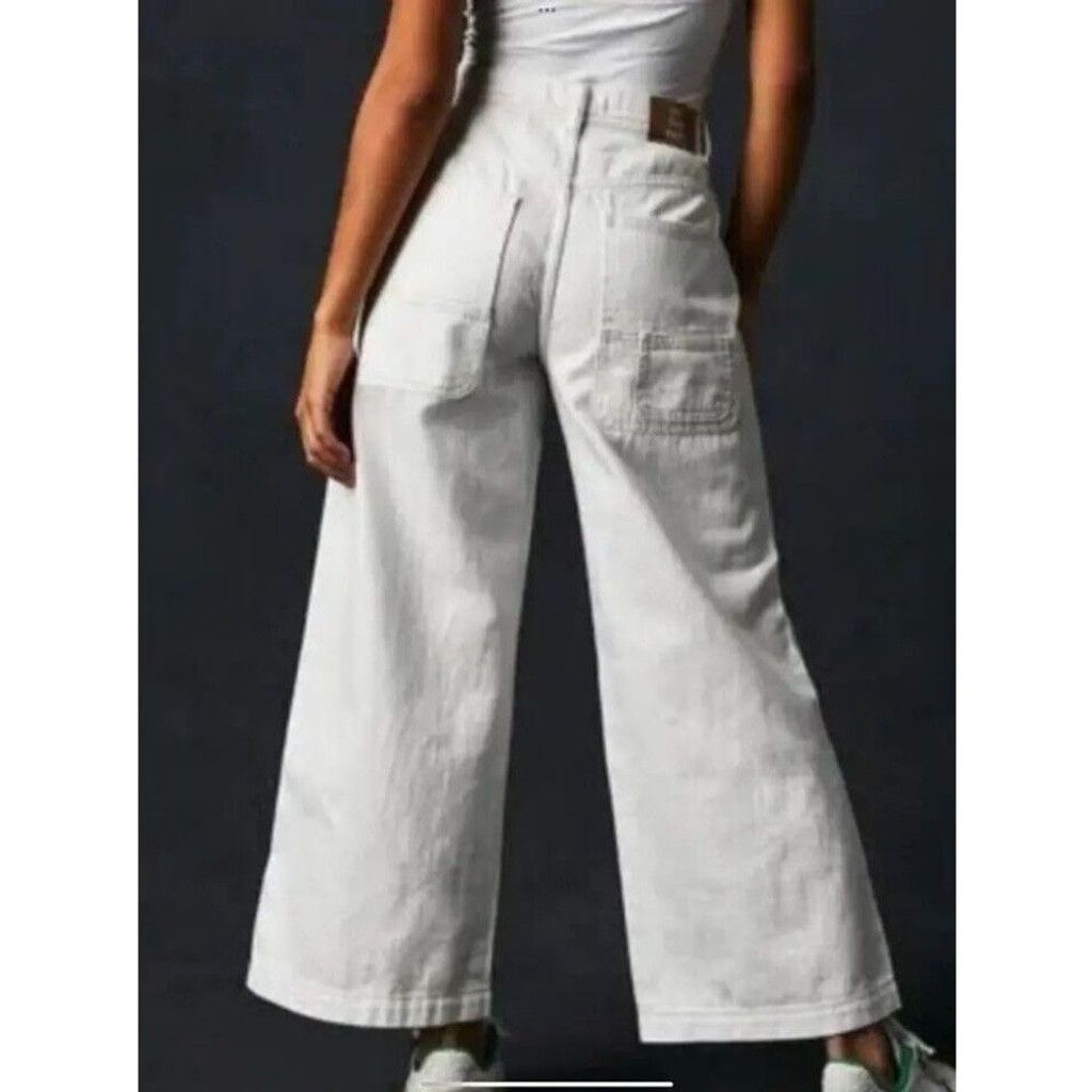 Free People Free People Piper Mid Rise Crop Wide Leg Jeans Size 32. B20 Size 32" / US 10 / IT 46 - 4 Thumbnail