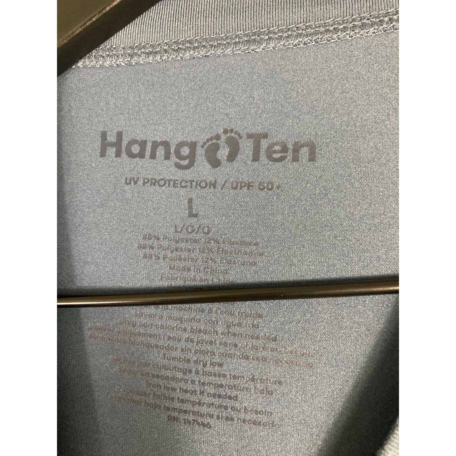 Hang Ten Hang Ten Men's Long Sleeve Sun Tee Shirt Blue UPF 50+ Size L Size US L / EU 52-54 / 3 - 3 Thumbnail