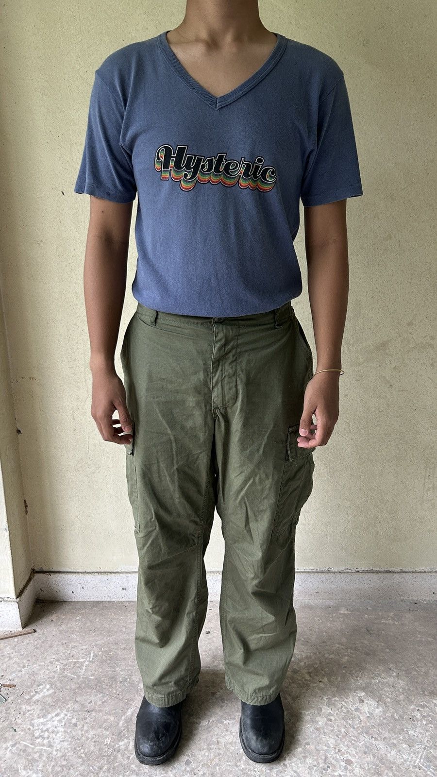 Hysteric Glamour × Japanese Brand × Vintage 1990s Hysteric Glamour - V Neck Size US M / EU 48-50 / 2 - 2 Thumbnail