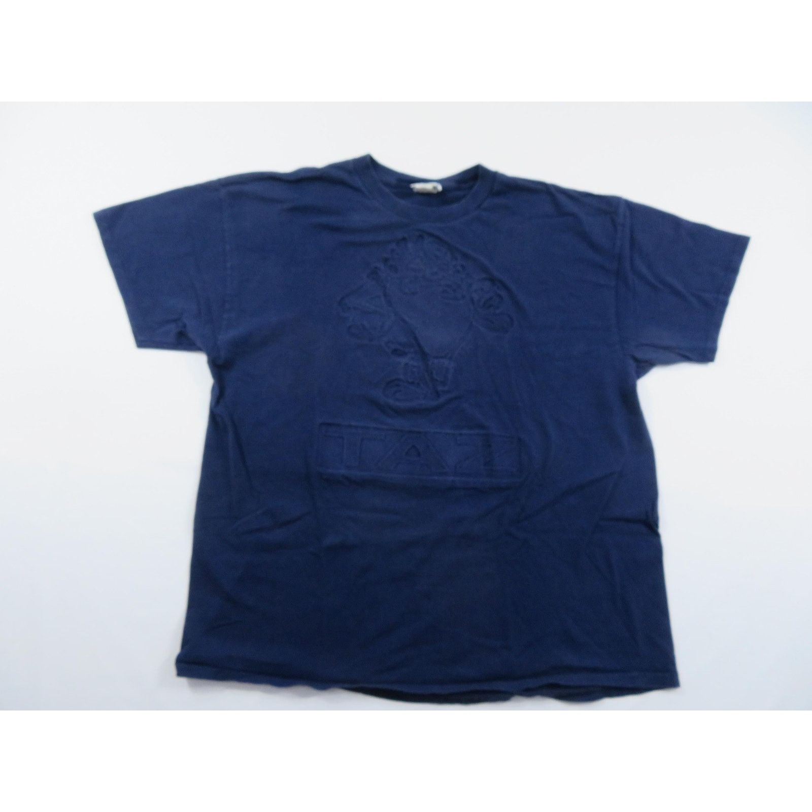 Other TAZ Embossed T-Shirt Navy Blue Looney Tunes Sz XL 1990s Size US XL / EU 56 / 4 - 1 Thumbnail
