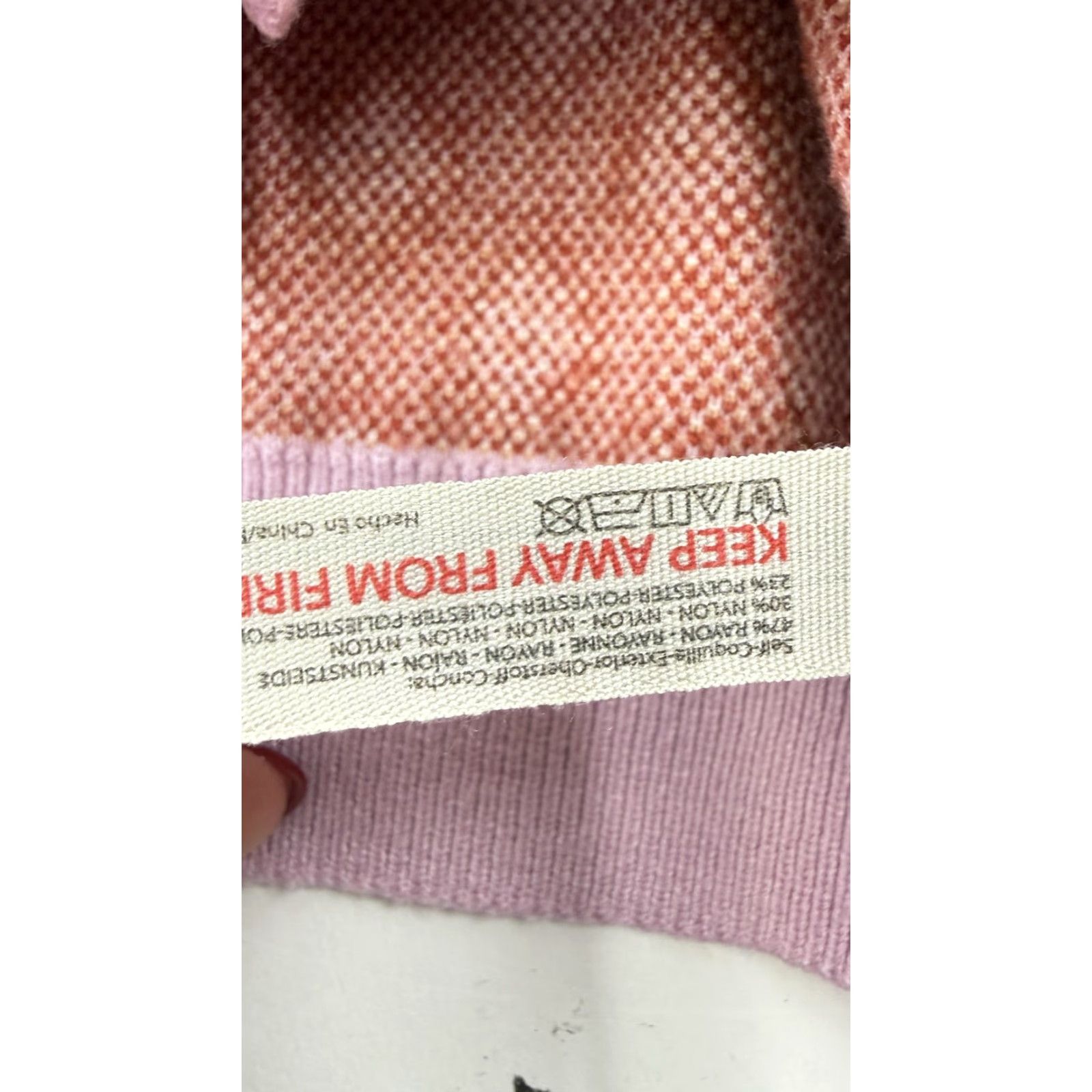 Free People Free People Cardigan Sweater Womens XS Purple Bunny Fair Isle Cropped Knit Size XS / US 0-2 / IT 36-38 - 4 Thumbnail