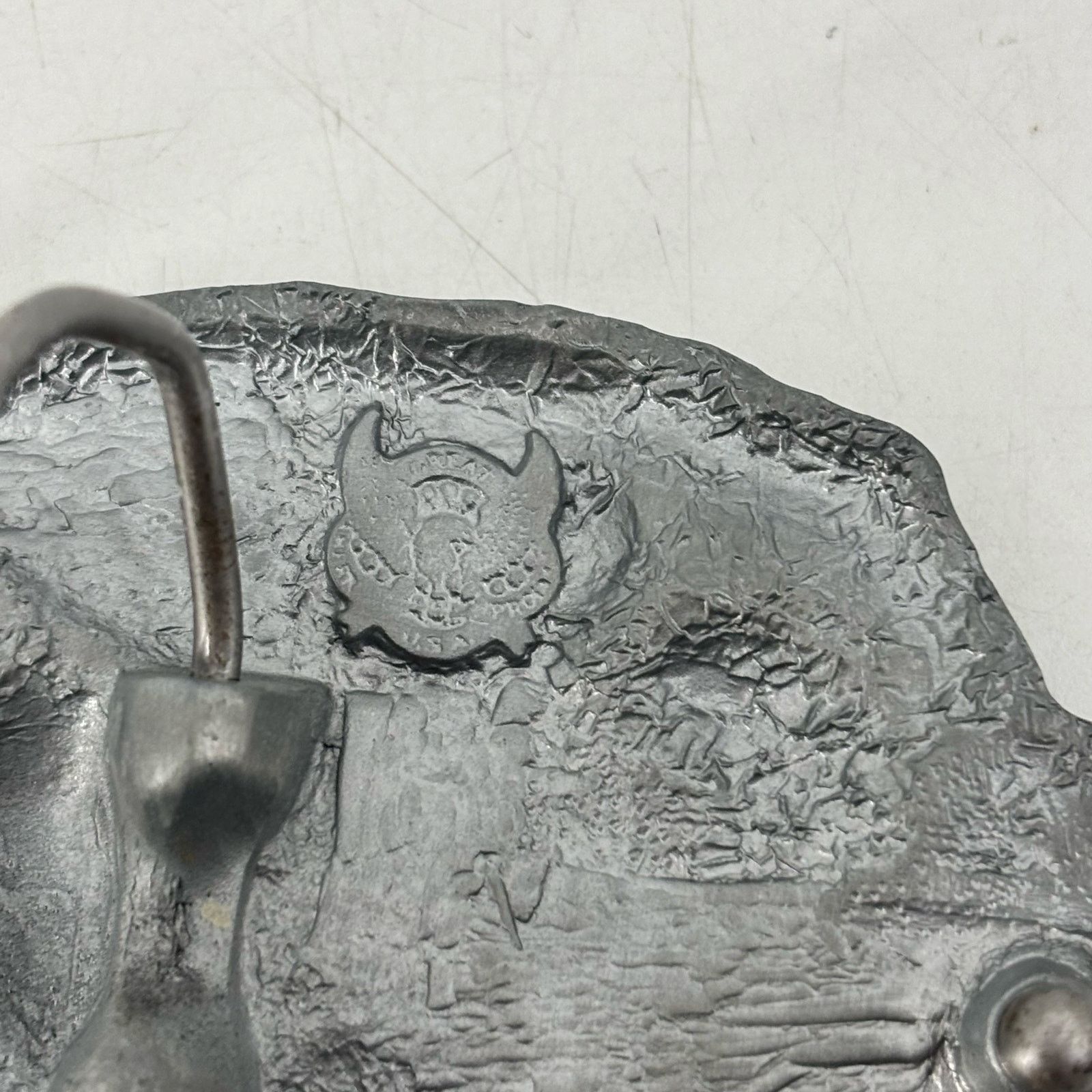 Vintage US National Guard Belt Buckle Great American Hero USA Pewter Size ONE SIZE - 8 Thumbnail