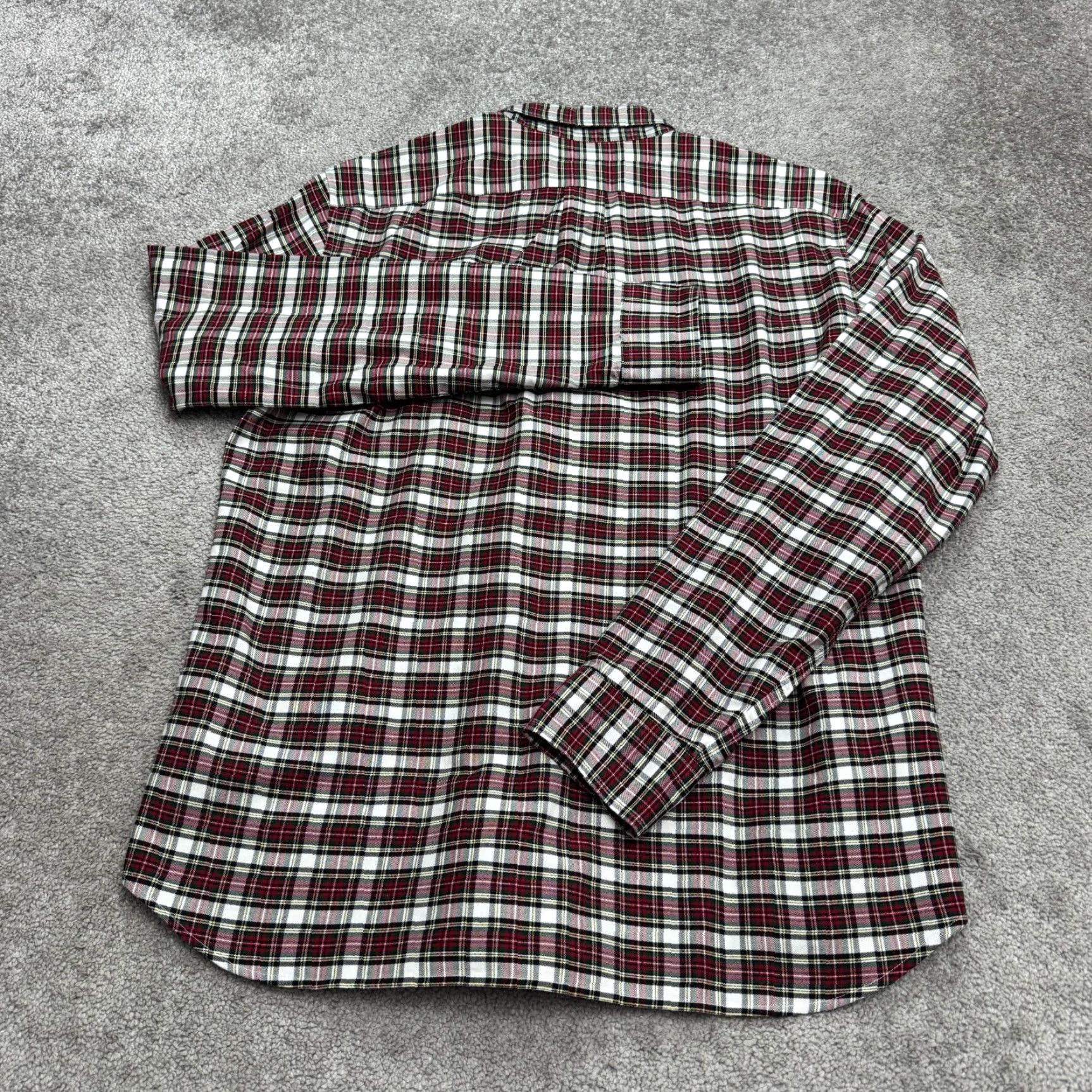 J.Crew J.Crew Button-Up Shirt Mens Large Red Plaid Slim Fit Cotton Button-Down NS Size US L / EU 52-54 / 3 - 2 Thumbnail