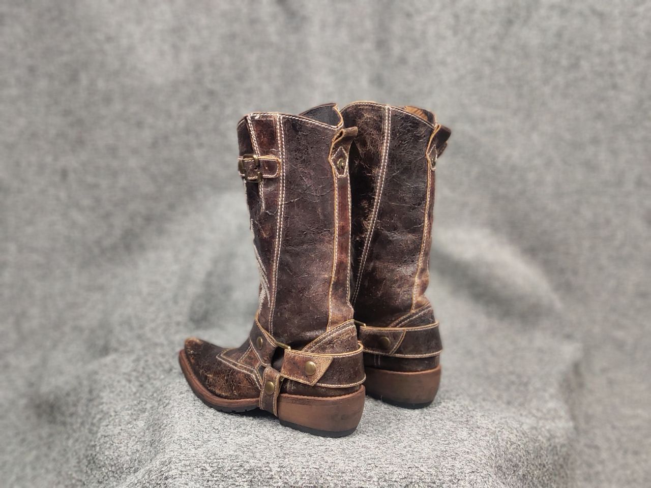 Sancho Boots Vintage Sancho Boots Barbados Textured embroidered leather Size US 6 / IT 36 - 7 Thumbnail