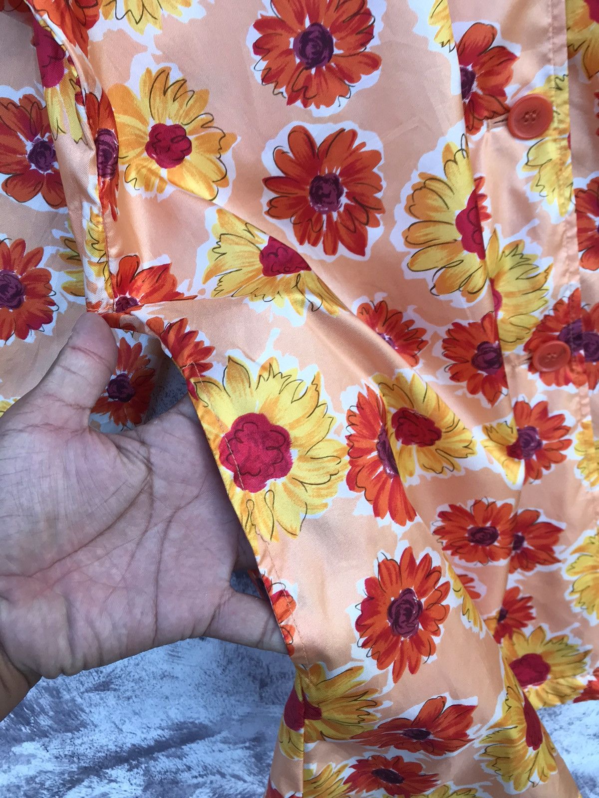 Fiorucci Fiorucci floral/flowers light jacket button Size L / US 10 / IT 46 - 3 Thumbnail