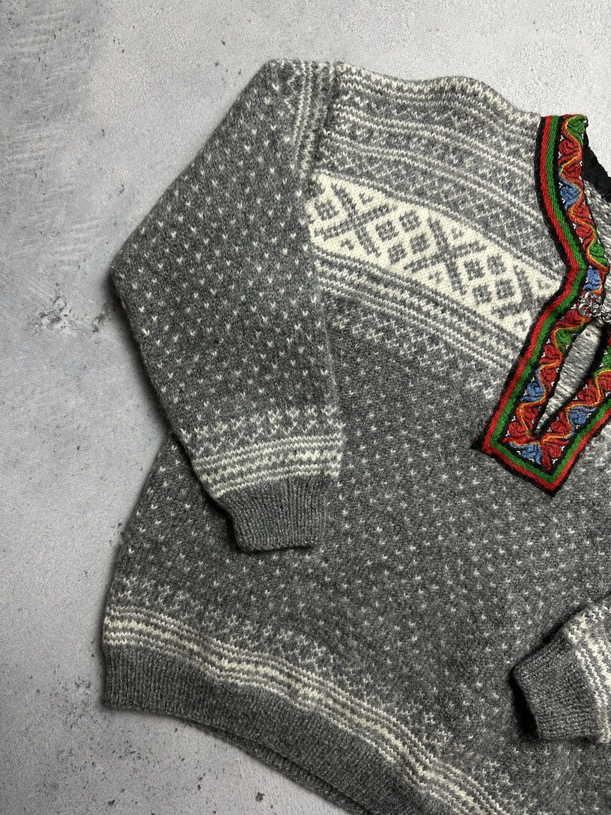 Dale Of Norway Norwegian wool Dale Garn Pure New Wool Cardigan Knit Vintag Size M / US 6-8 / IT 42-44 - 3 Thumbnail