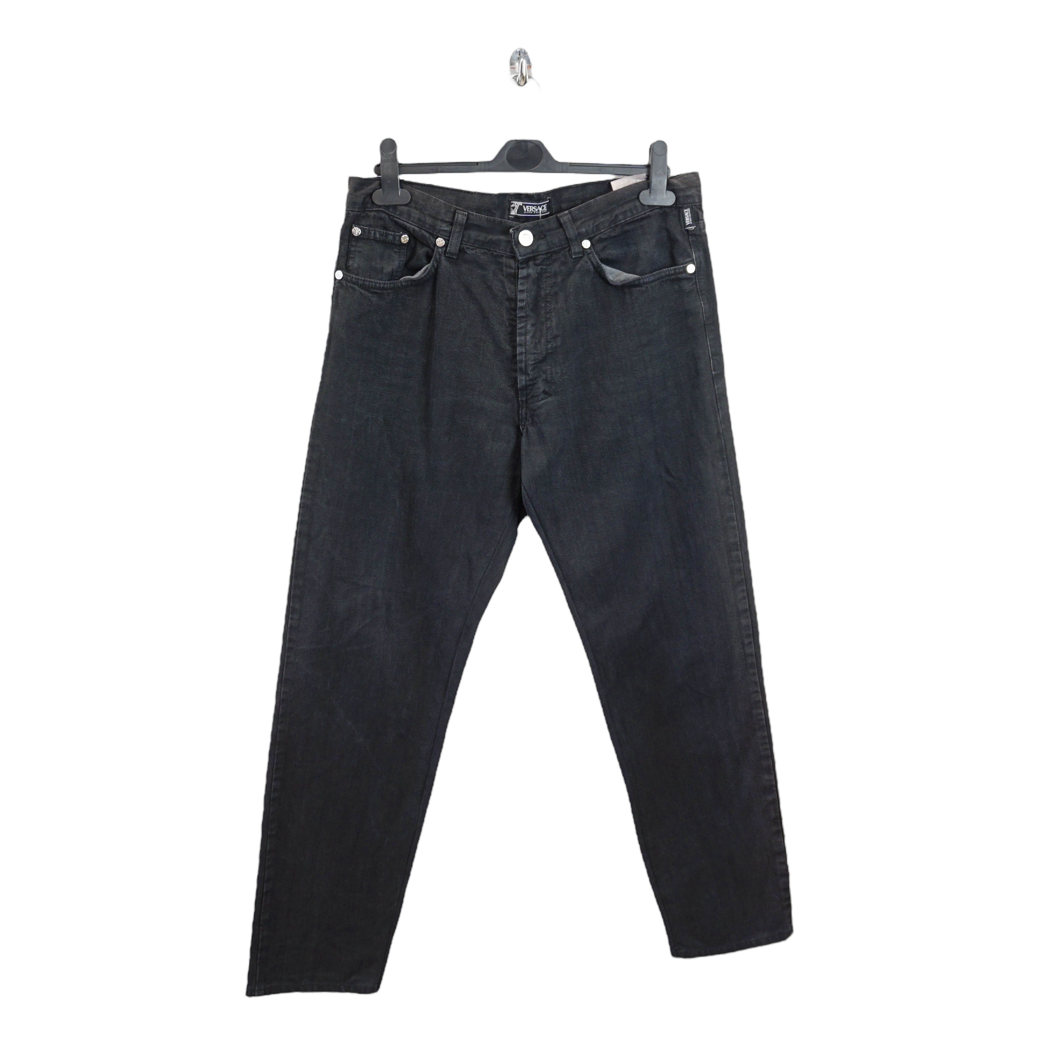 Versace Jeans Couture Archive Black Jeans Size US 32 / EU 48 - 1 Thumbnail