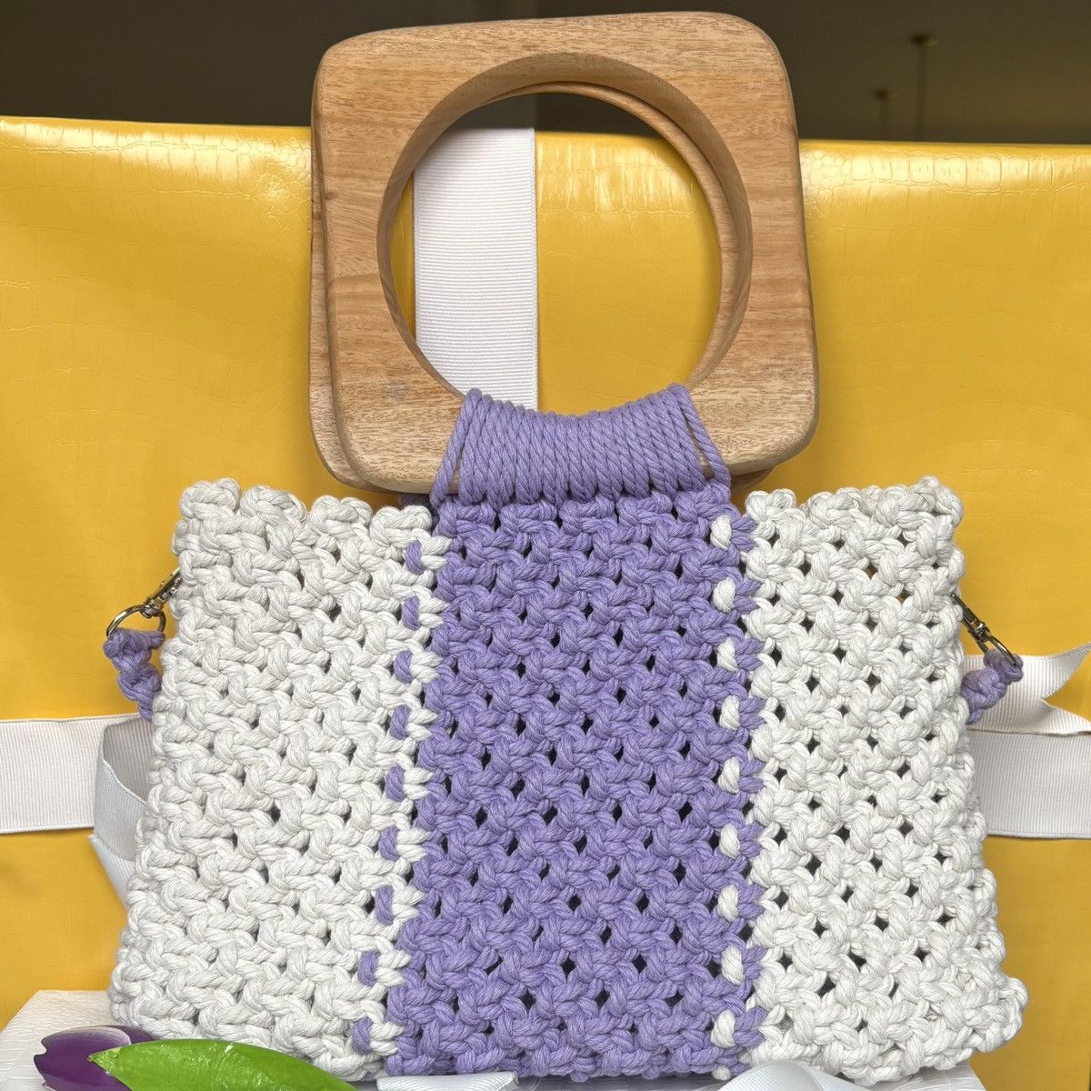 Other Handcrafted Macrame Crossbody/Handbag Size ONE SIZE - 3 Thumbnail