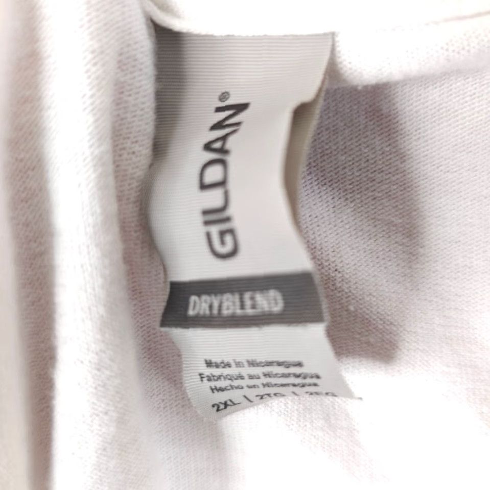 Gildan VINTAGE 95.5 The Bull T Shirt Mens 2XL White Country In The Cove Las Vegas Radio Station Gildan Crew Neck Short Sleeve Cotton Blend Regular Mens Size US XXL / EU 58 / 5 - 6 Thumbnail