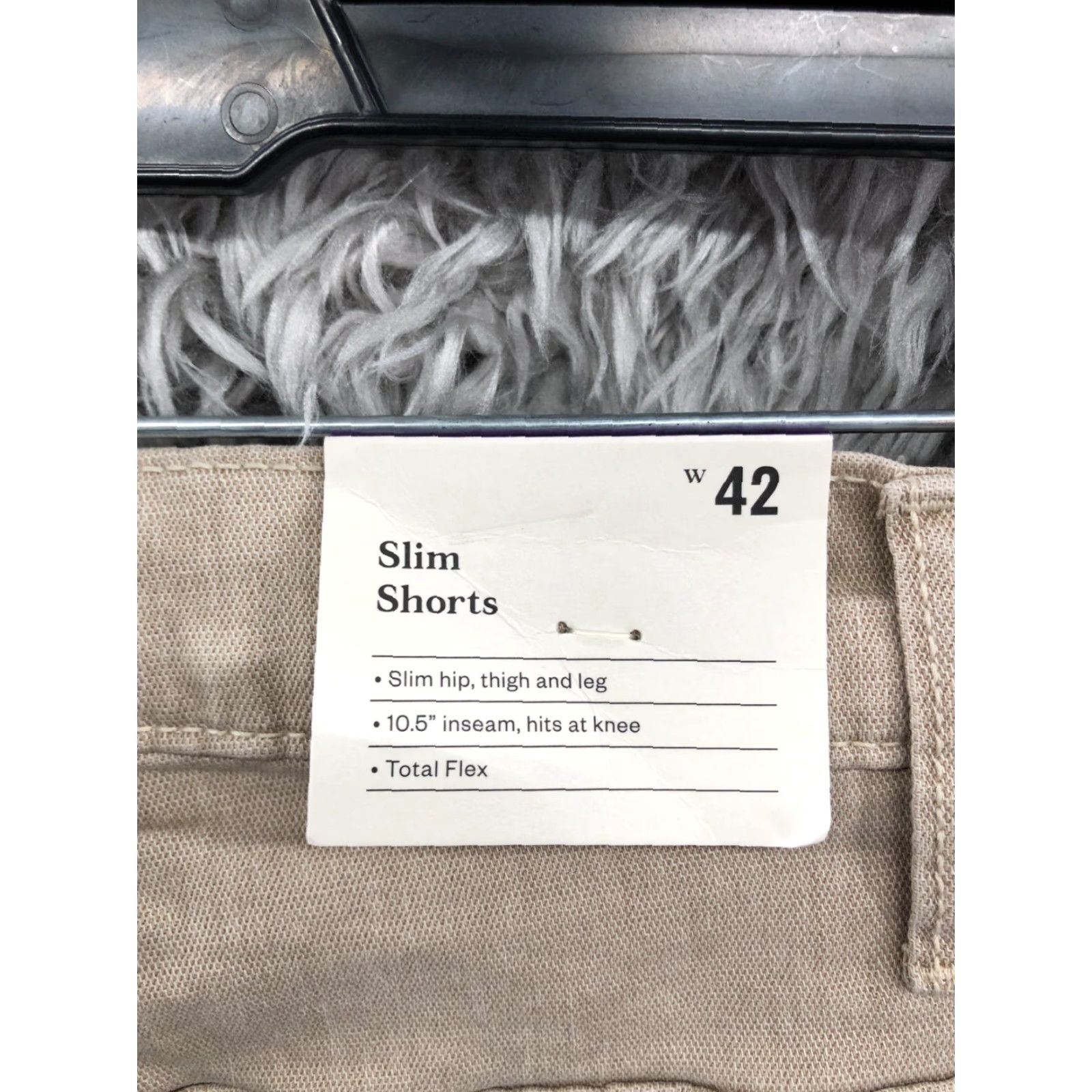 Vintage Goodfellow Bermuda Shorts Mens Size 42 Slim Mid Beige Denim 5-Pocket Logo Size US 42 / EU 58 - 7 Thumbnail