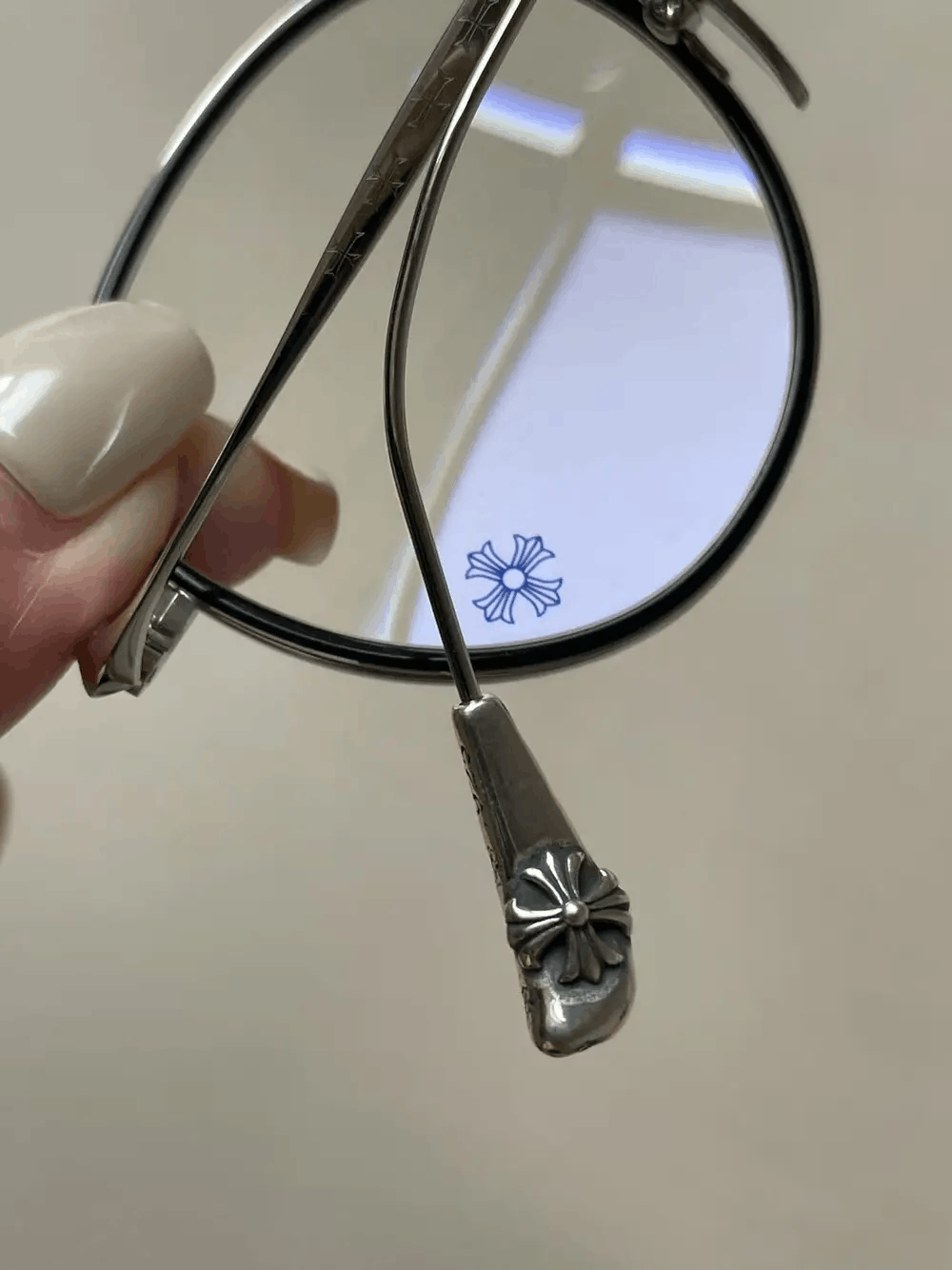 Chrome Hearts BONE PRONE IV BK/SS Glasses Frame