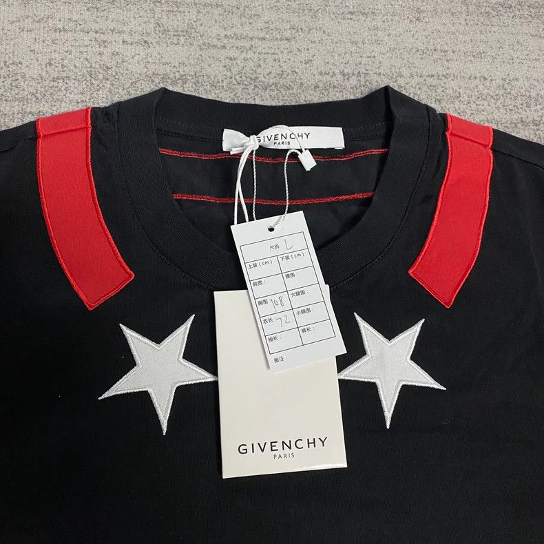 Givenchy Givenchy Black Collar Five-Star Short Sleeve Size US L / EU 52-54 / 3 - 2 Thumbnail