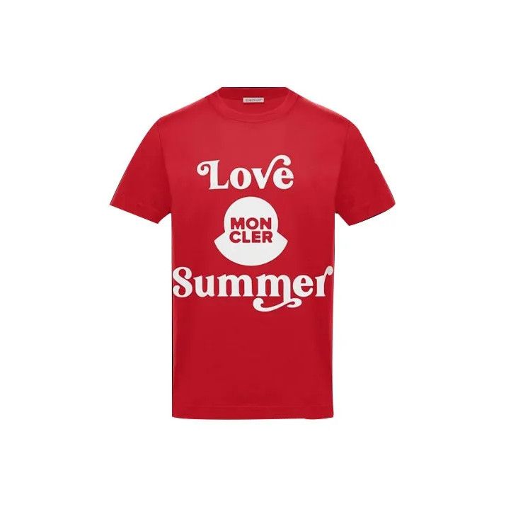 Moncler Moncler SS21 Letter Print Short Sleeve T-Shirt Size US M / EU 48-50 / 2 - 1 Thumbnail
