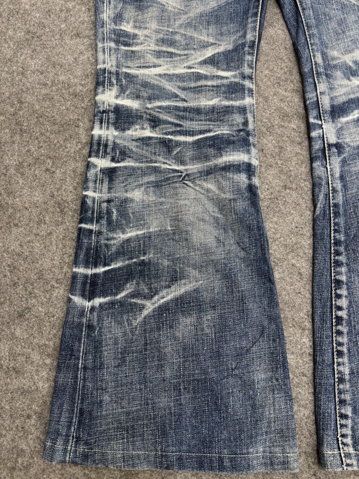 Tornado Mart 💥Bell Bottom💥Tornado Mart Crazy Claw Mark Denim F621 Size 33" - 9 Thumbnail