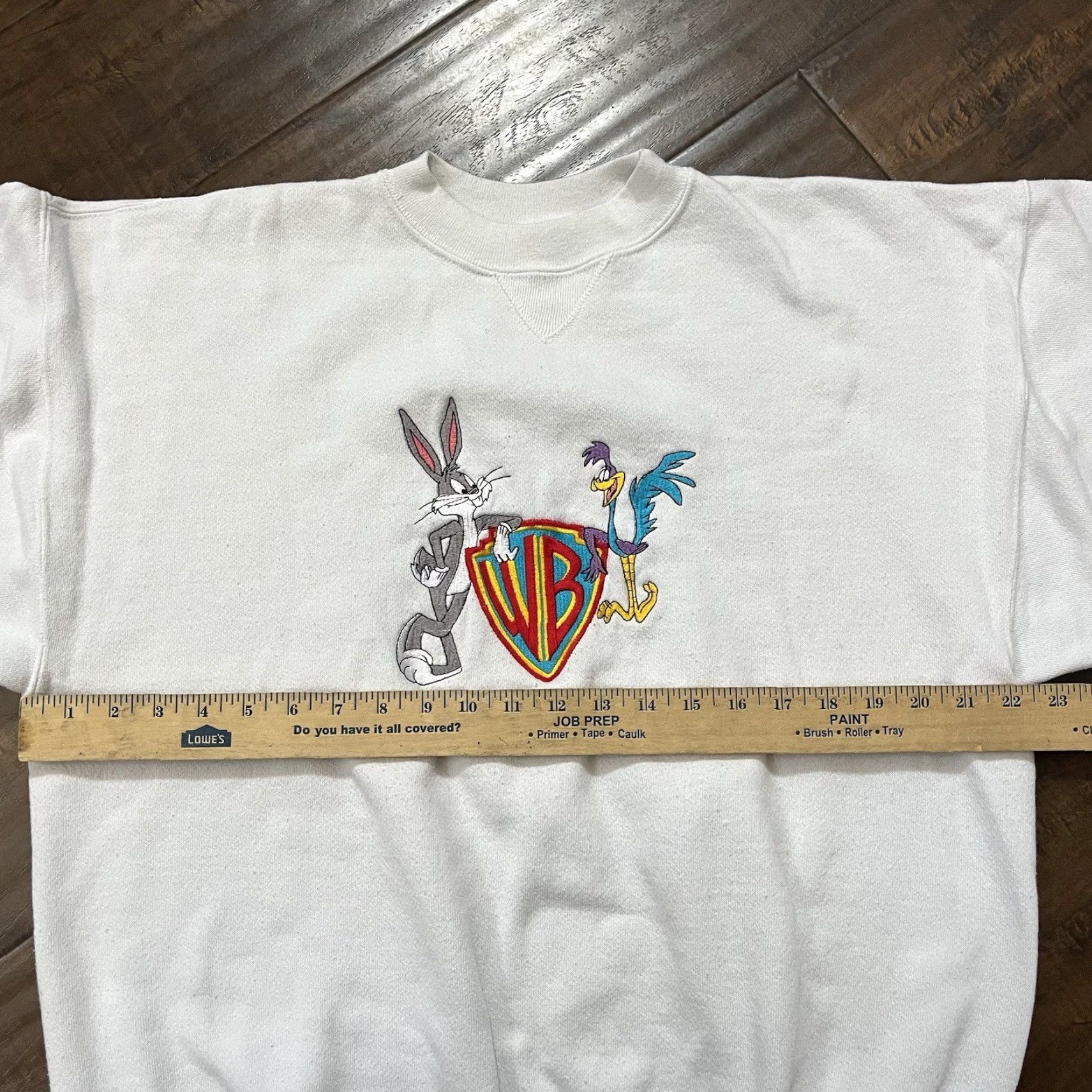 Vintage VINTAGE 80s Warner Brothers Looney Tunes Sweatshirt Mens Large Road Bugs Bunny Size US L / EU 52-54 / 3 - 3 Thumbnail