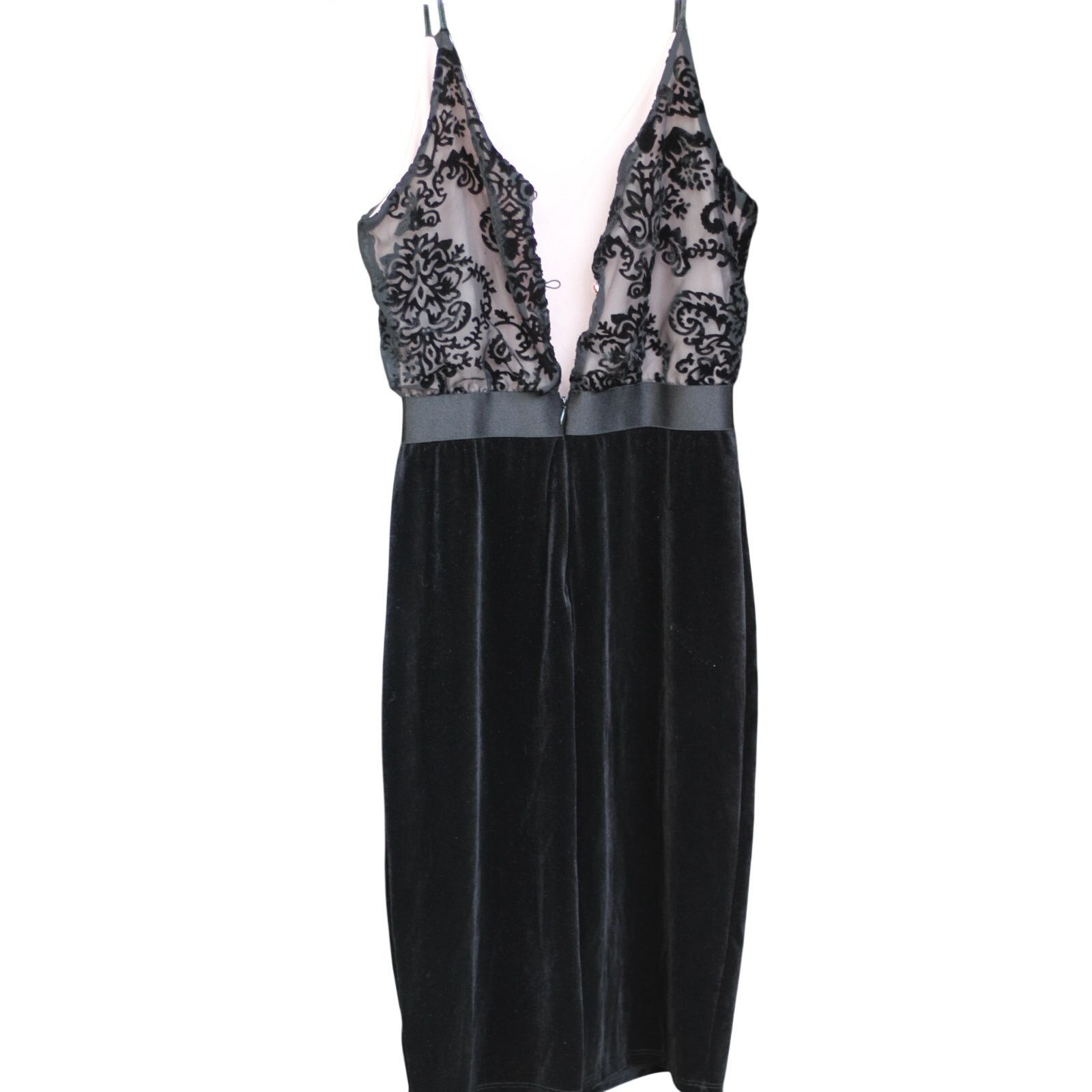 Target Basics New with Tags Xhilaration Velvet & Lace Knee-Length Dress XS Size XS / US 0-2 / IT 36-38 - 2 Thumbnail