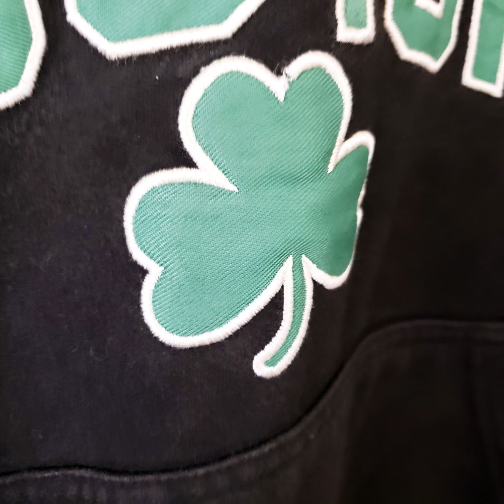 Vintage VINTAGE Bay State Apparel Boston Celtics NBA Black Hoodie Sweatshirt Lace Up Mens XL Size US XL / EU 56 / 4 - 6 Thumbnail