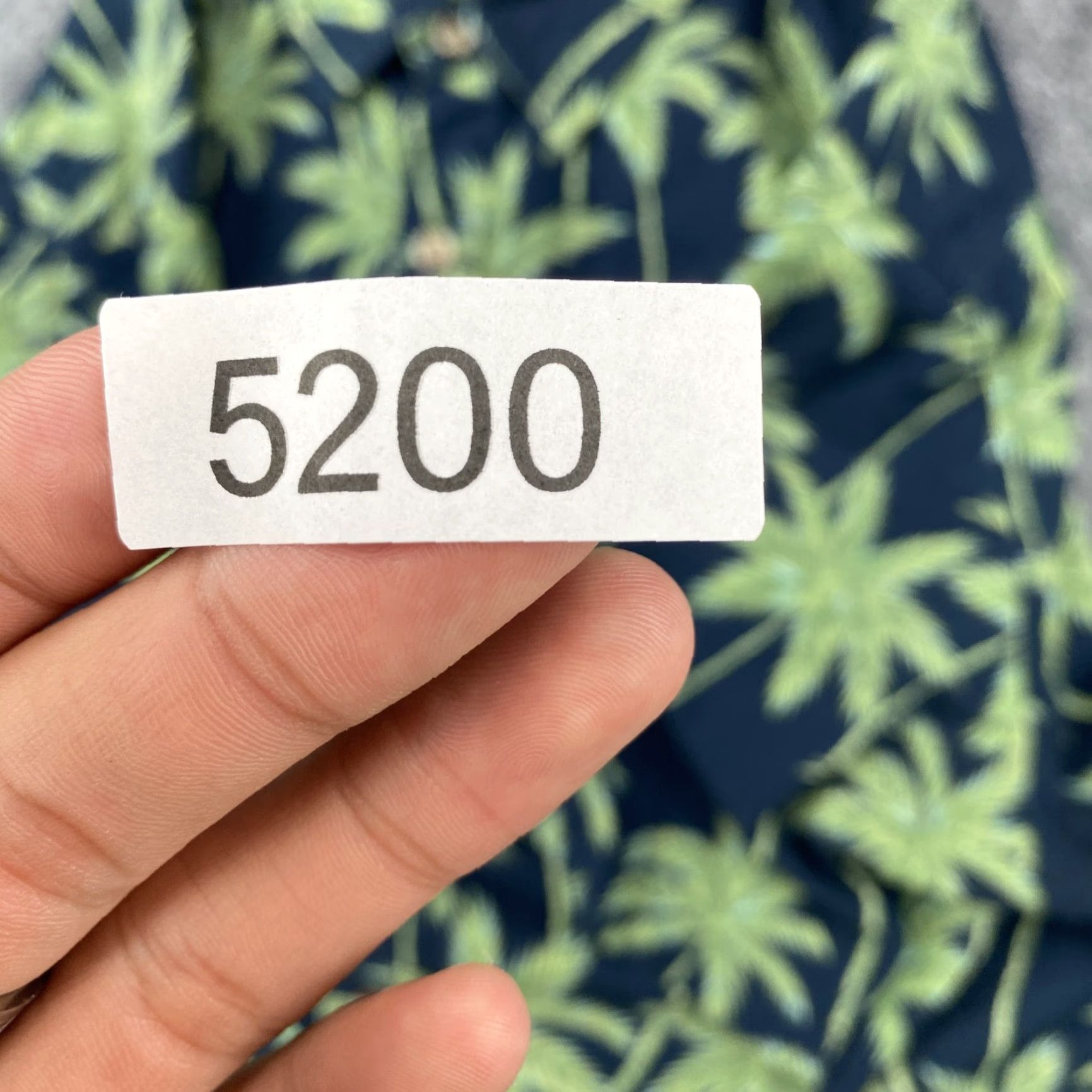 Vintage Cooke Street Shirt Mens Large Navy Blue Green Palm Tree Aloha Button-Up Size US L / EU 52-54 / 3 - 8 Thumbnail