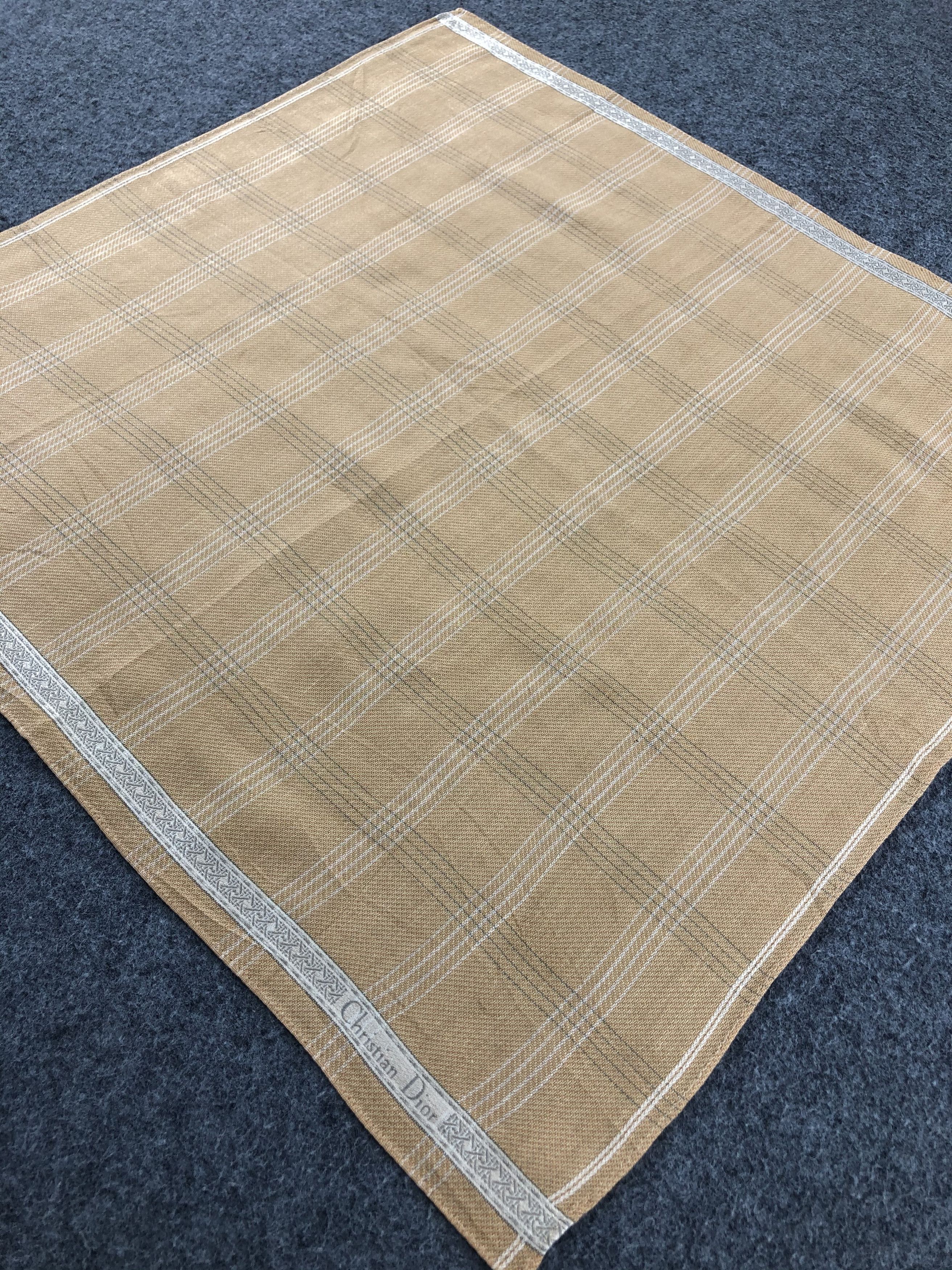 Vintage Christian Dior Handkerchief / Bandana / Neckerchief A686 Size ONE SIZE - 4 Thumbnail