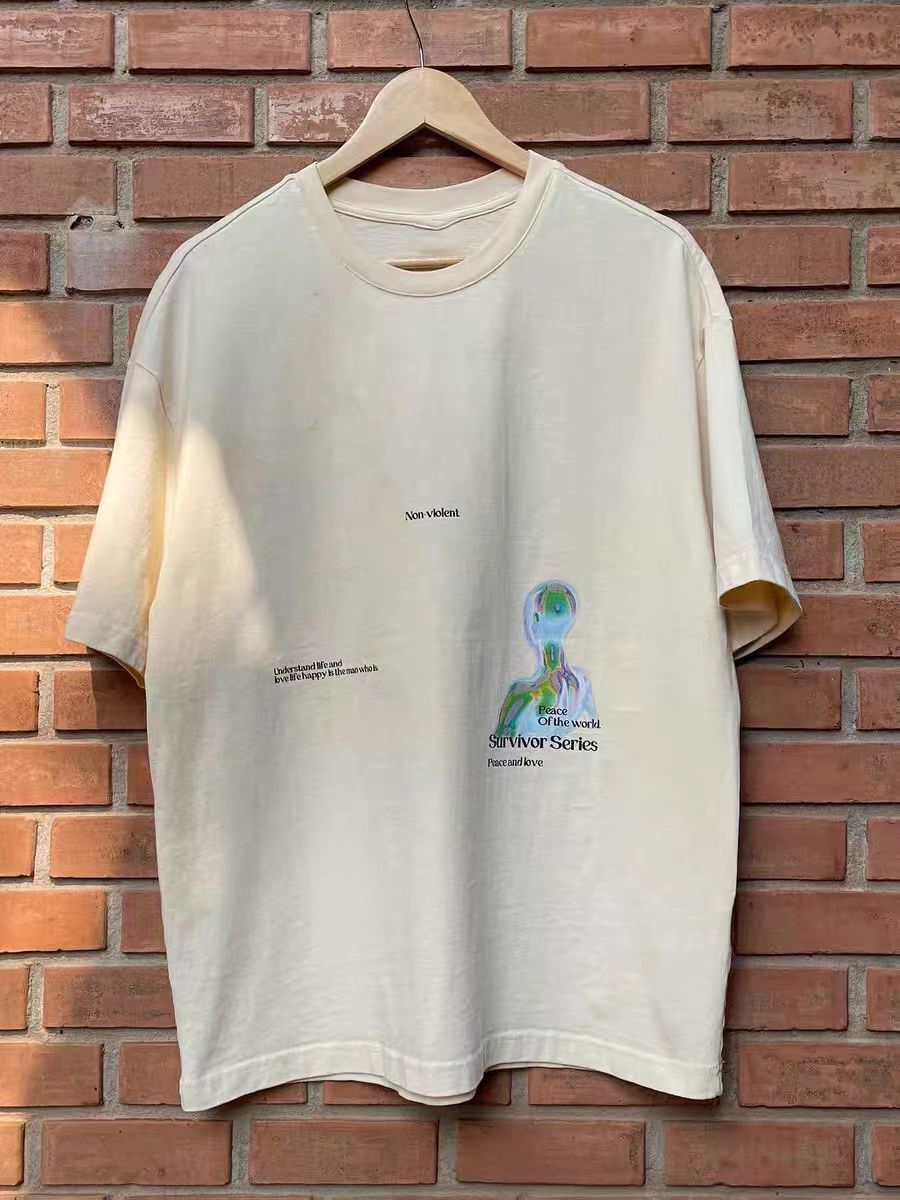 Vintage White Streetwear Retro Hip-Hop Graphic T-Shirt Size US M / EU 48-50 / 2 - 2 Thumbnail