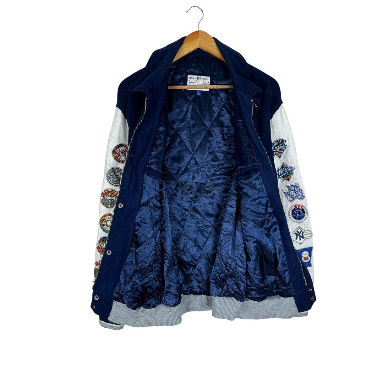 New York Yankees ☀️NEW YORK YANKEES LEATHER VARSITY JACKET Size US M / EU 48-50 / 2 - 11 Thumbnail