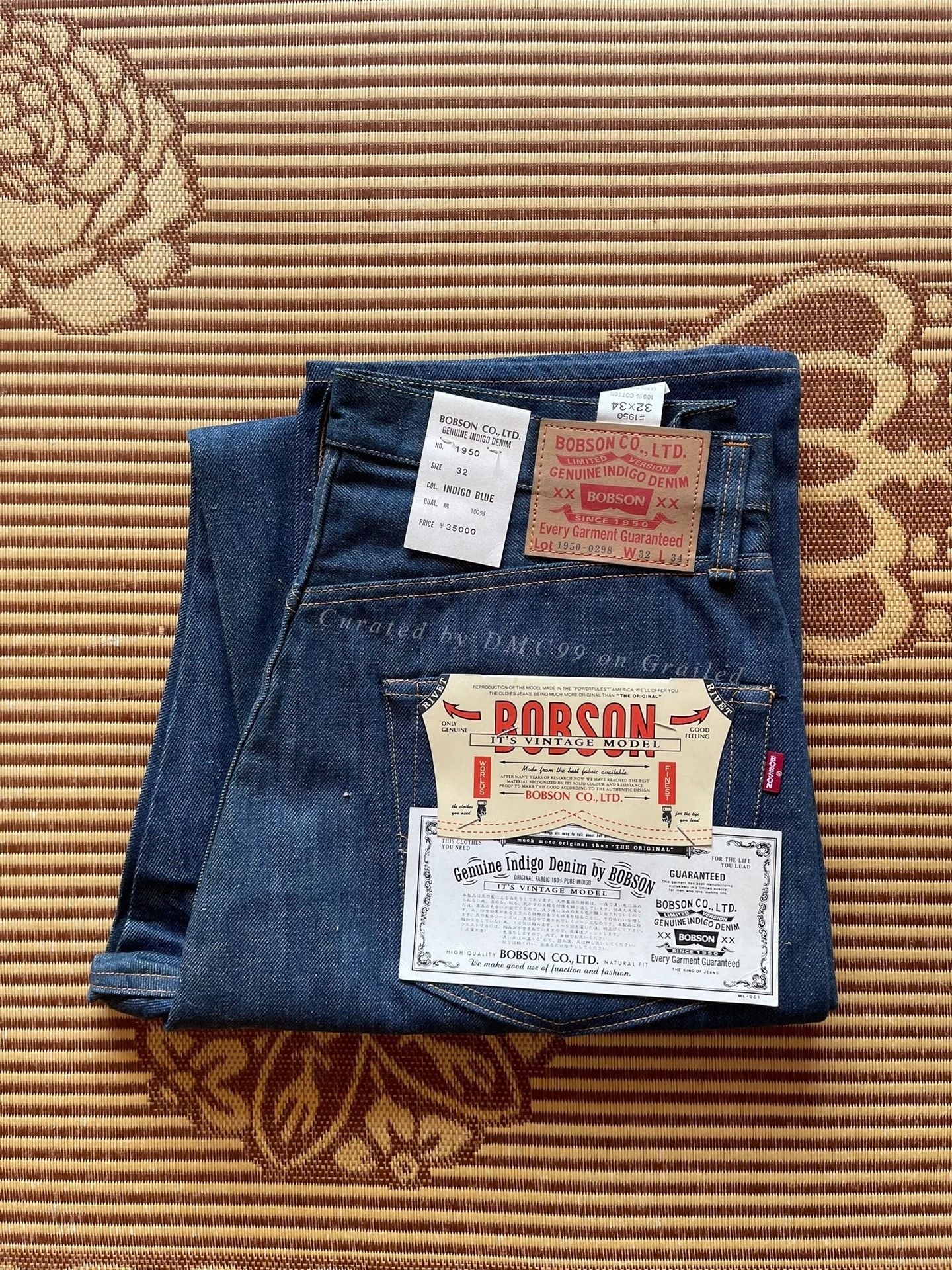 Other Bobson 1950 Natural Indigo Limited Jeans Size US 34 / EU 50 - 1 Thumbnail