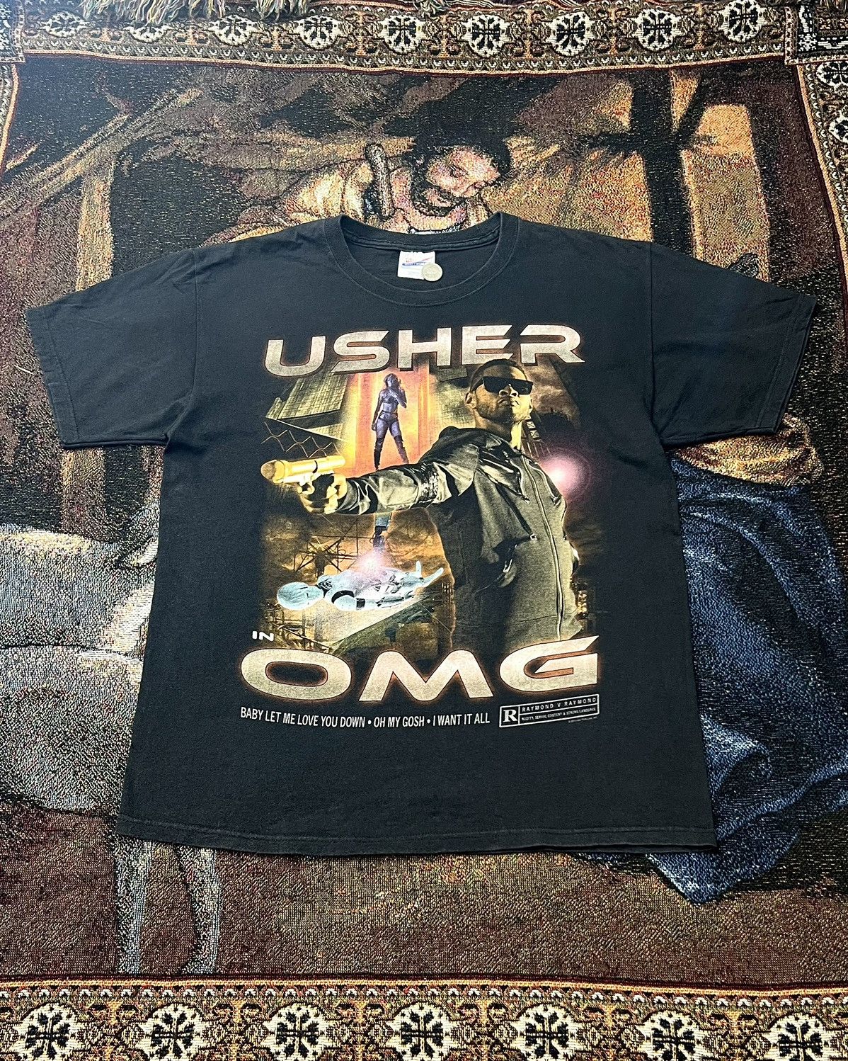 Rap Tees Usher OMG Rap Tee 2010 Size US L / EU 52-54 / 3 - 1 Thumbnail