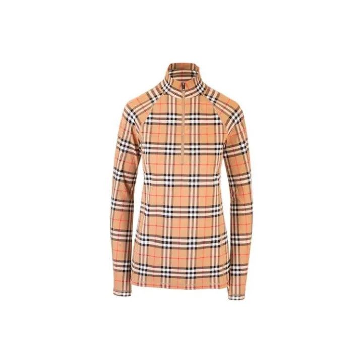 Burberry Burberry Classic Zip Turtleneck Long Sleeve Top 0079 Size M / US 6-8 / IT 42-44 - 1 Thumbnail