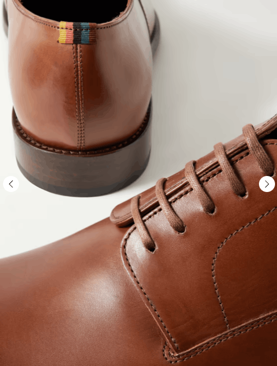 Paul Smith BNWT AW23 PAUL SMITH FES CHOCOLATE COW LEATHER SHOES 43.5 Size US 10.5 / EU 43-44 - 10 Thumbnail