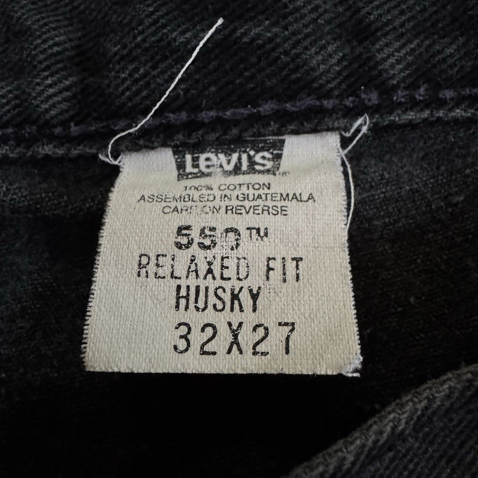 Levi's Vintage 550 Levi’s Black Denim Jeans Pants Size US 32 / EU 48 - 4 Thumbnail