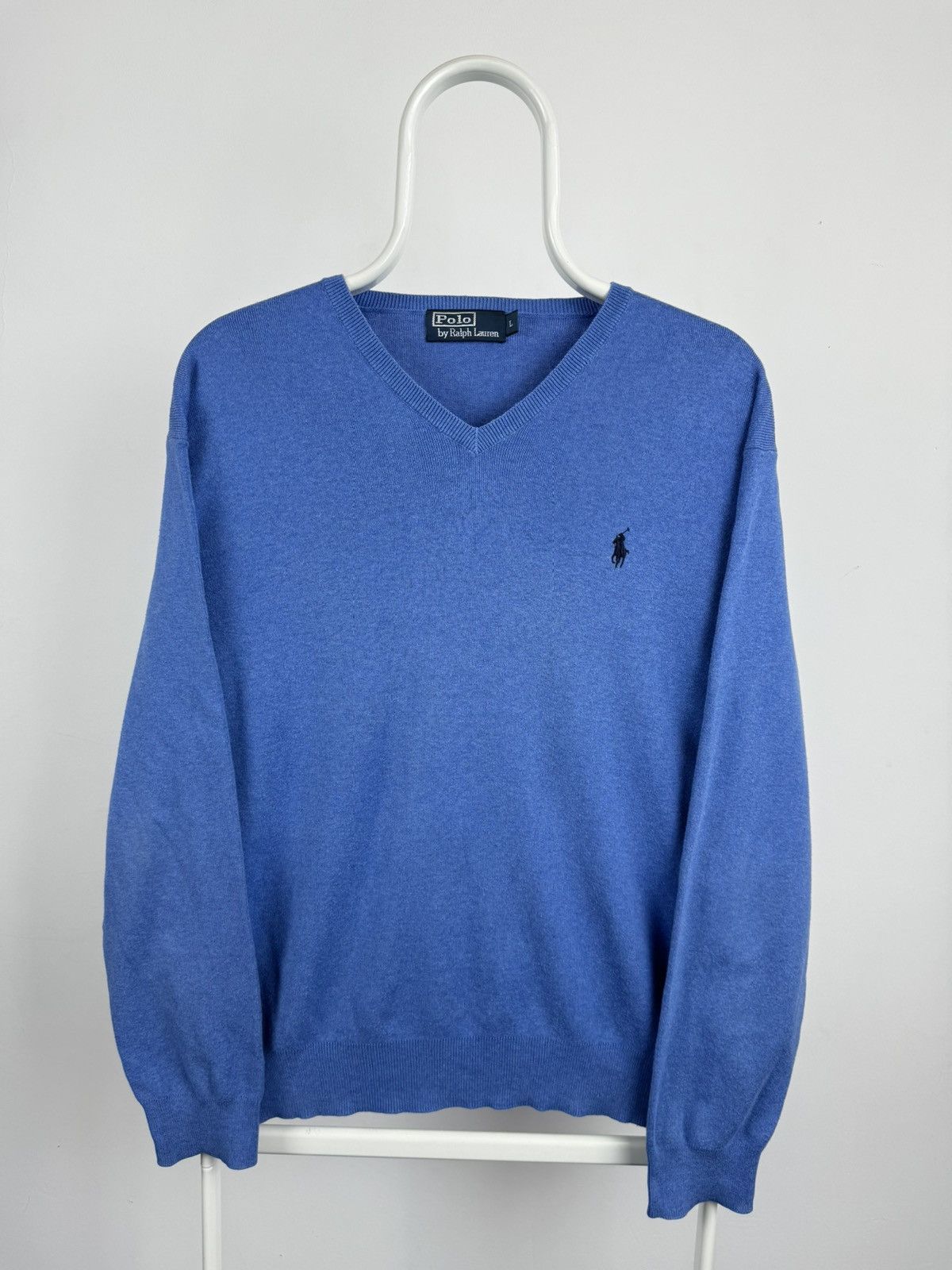 Polo Ralph Lauren × Vintage Vintage Polo Ralph Lauren Jumper V-Neck Size US L / EU 52-54 / 3 - 2 Thumbnail