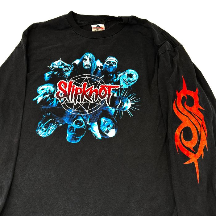 Alstyle Vtg Slipknot XL Long sleeve Black Shirt 2002 Y2k Rock Metal ...