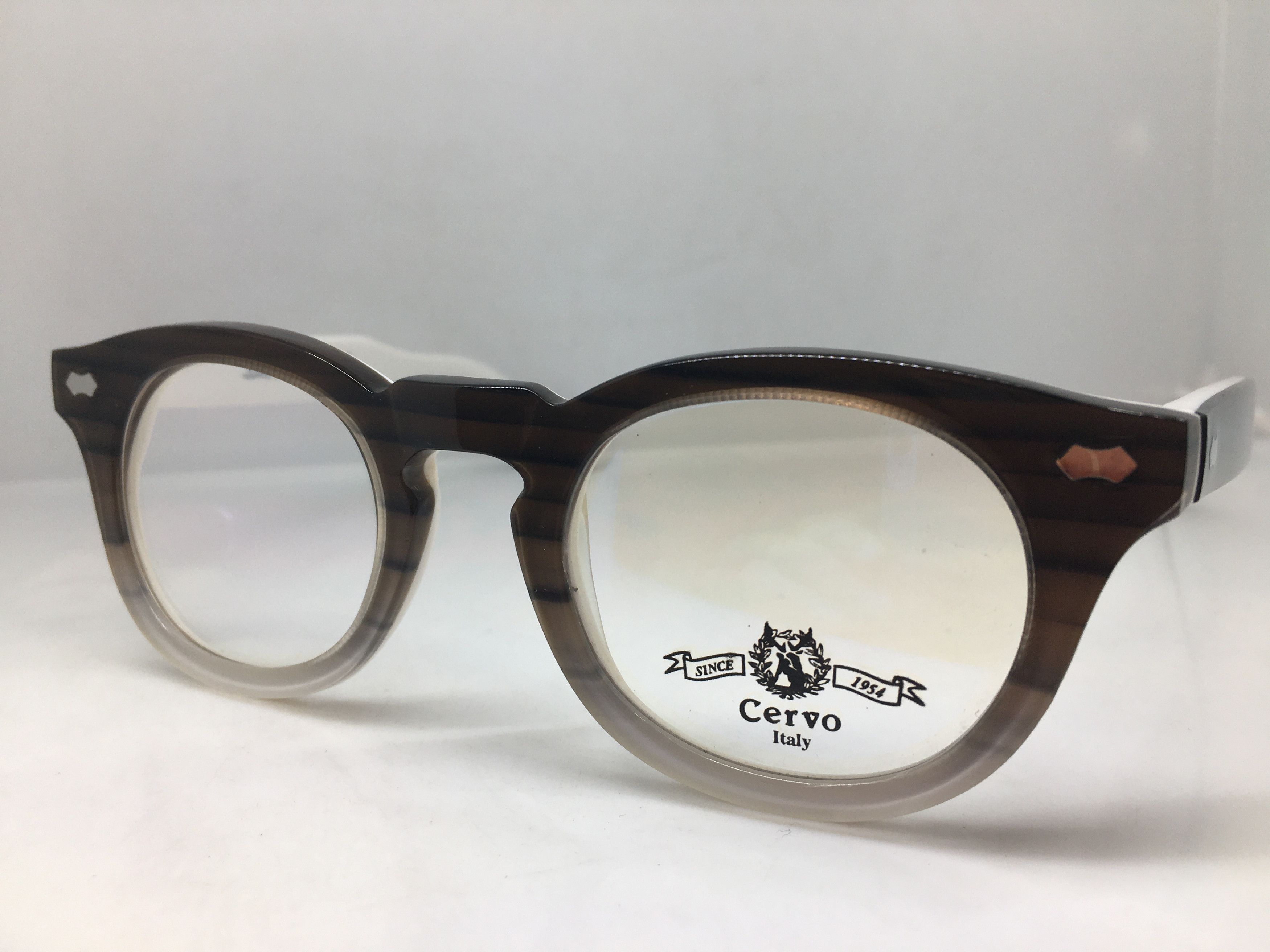 Other EYECRAFT 3016B Brown GREAT GATSBY Eyeglasses Frame Size ONE SIZE - 3 Thumbnail